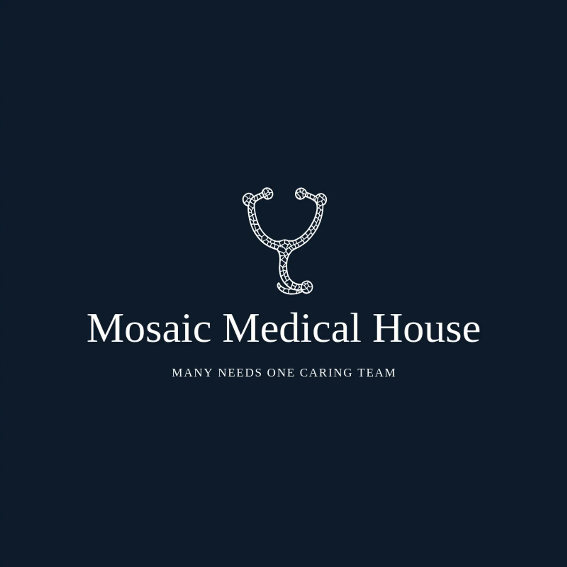 Mosaic Medical House logo for stethoscope