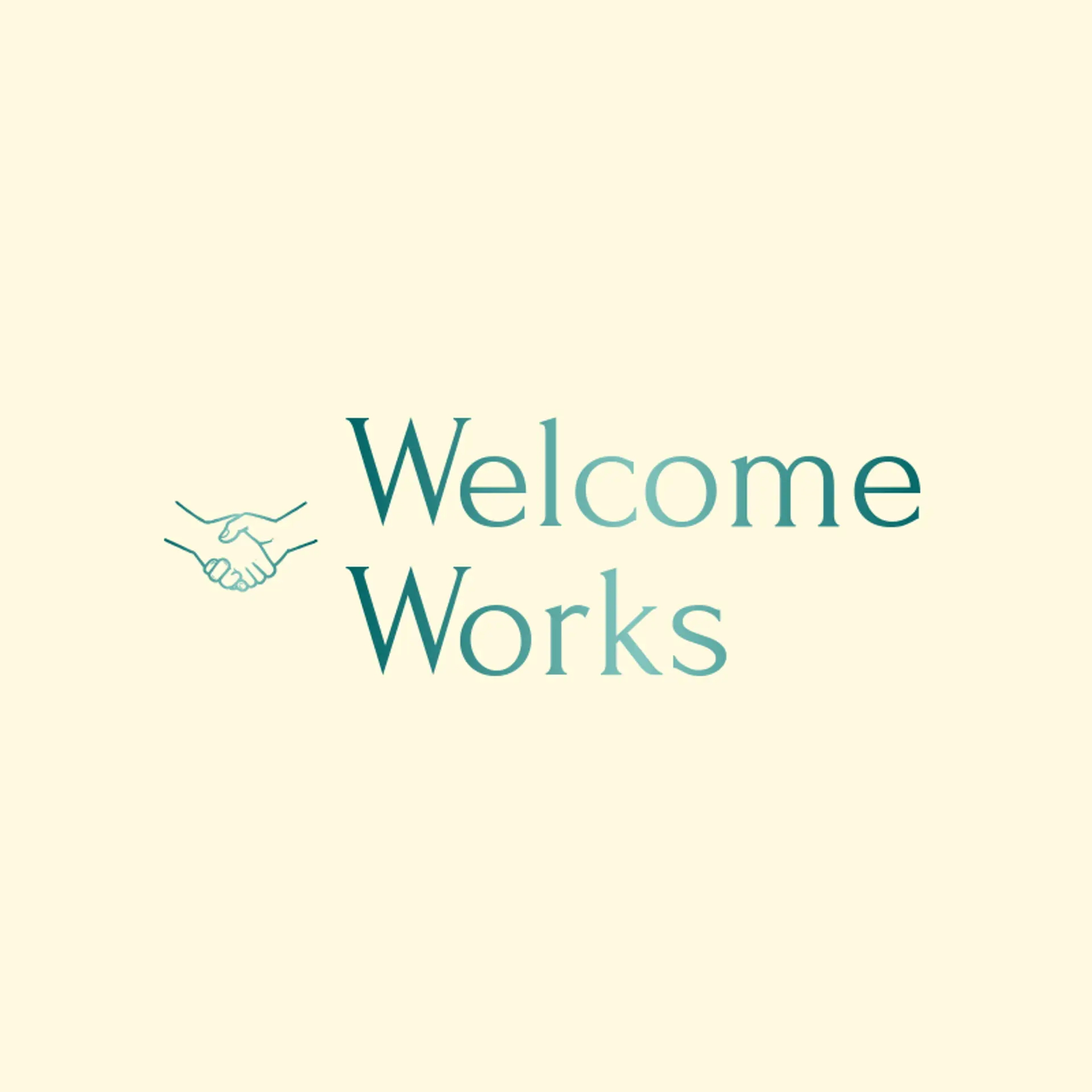 Welcome Works logo for handshake