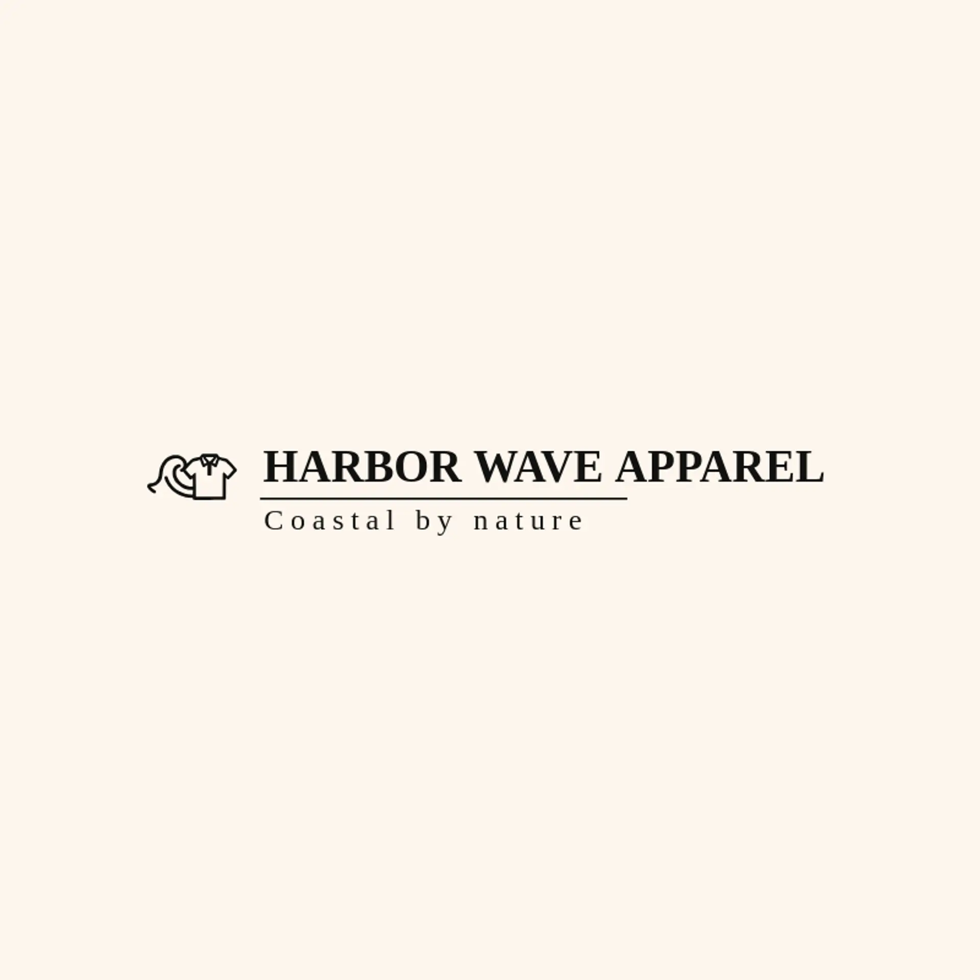 Harbor Wave Apparel logo for polo shirt