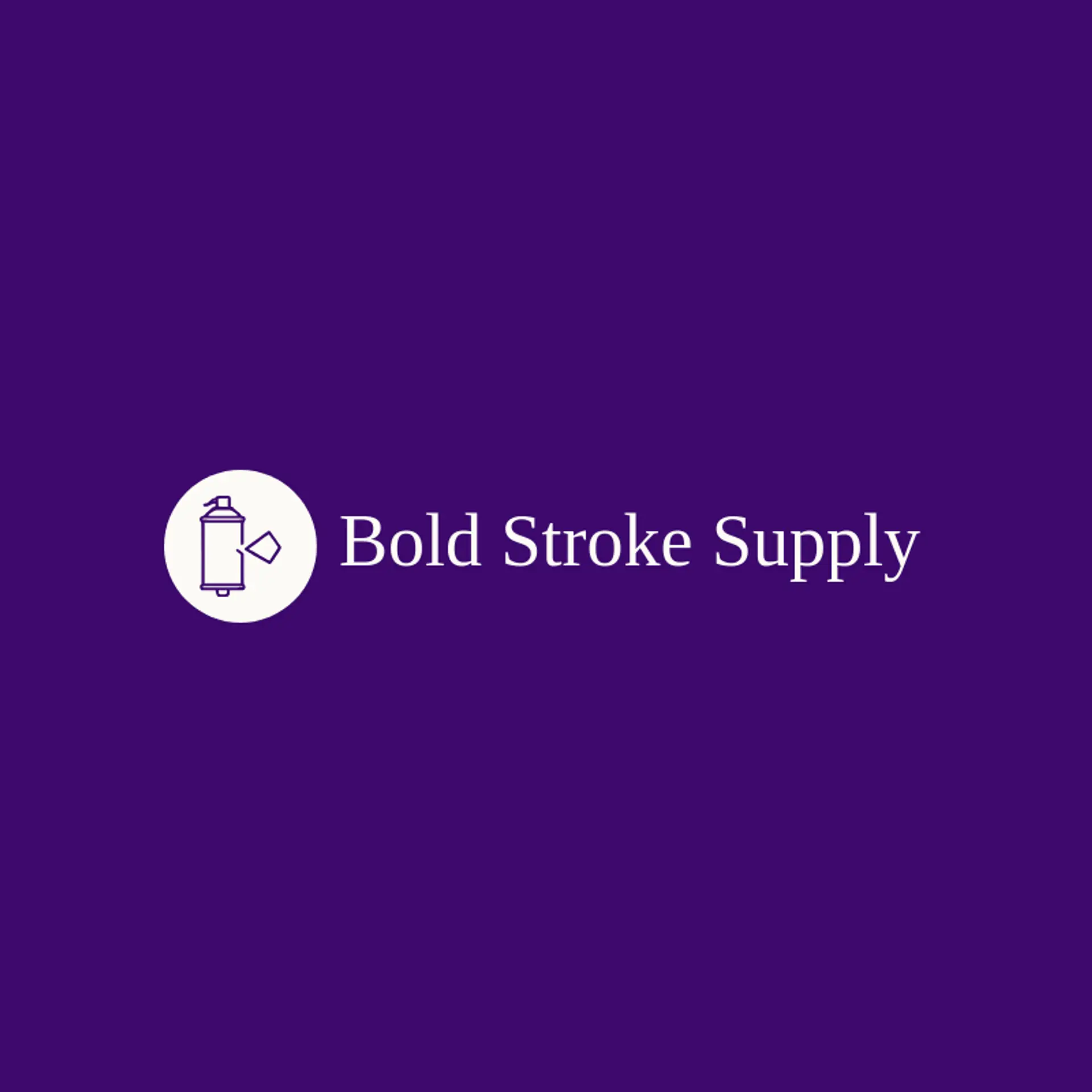 Bold Stroke Supply logo for spray paint