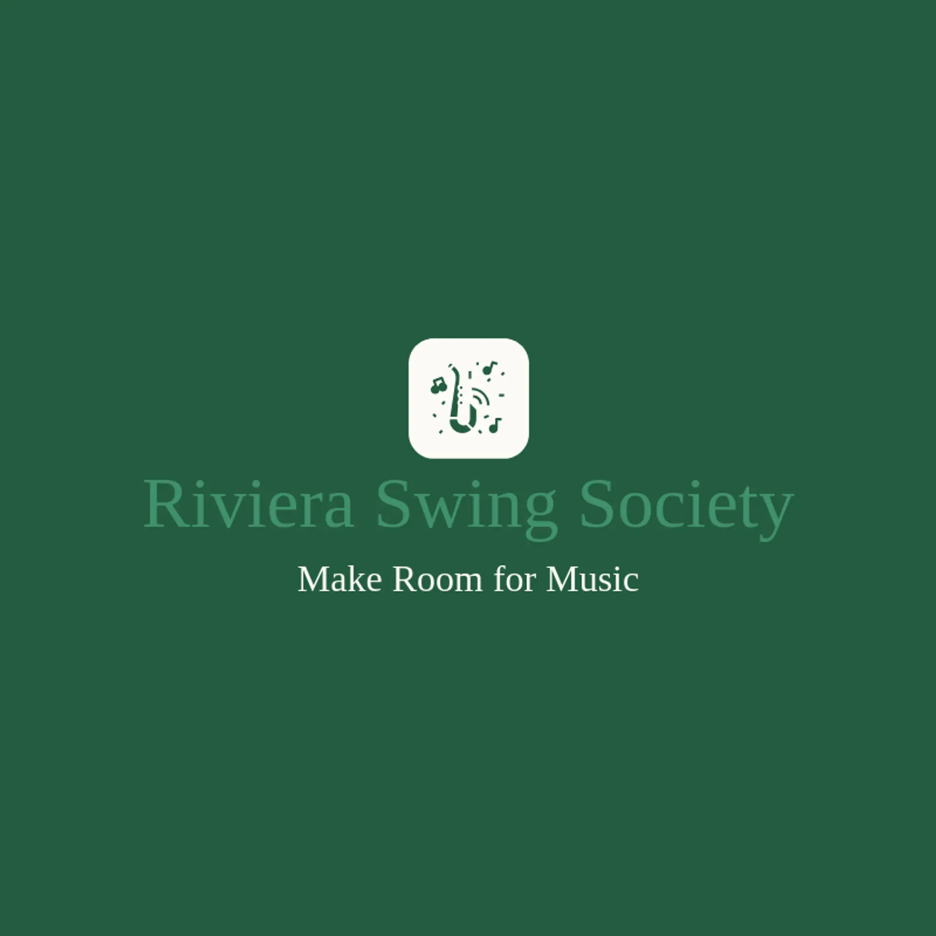 Riviera Swing Society logo for jazz