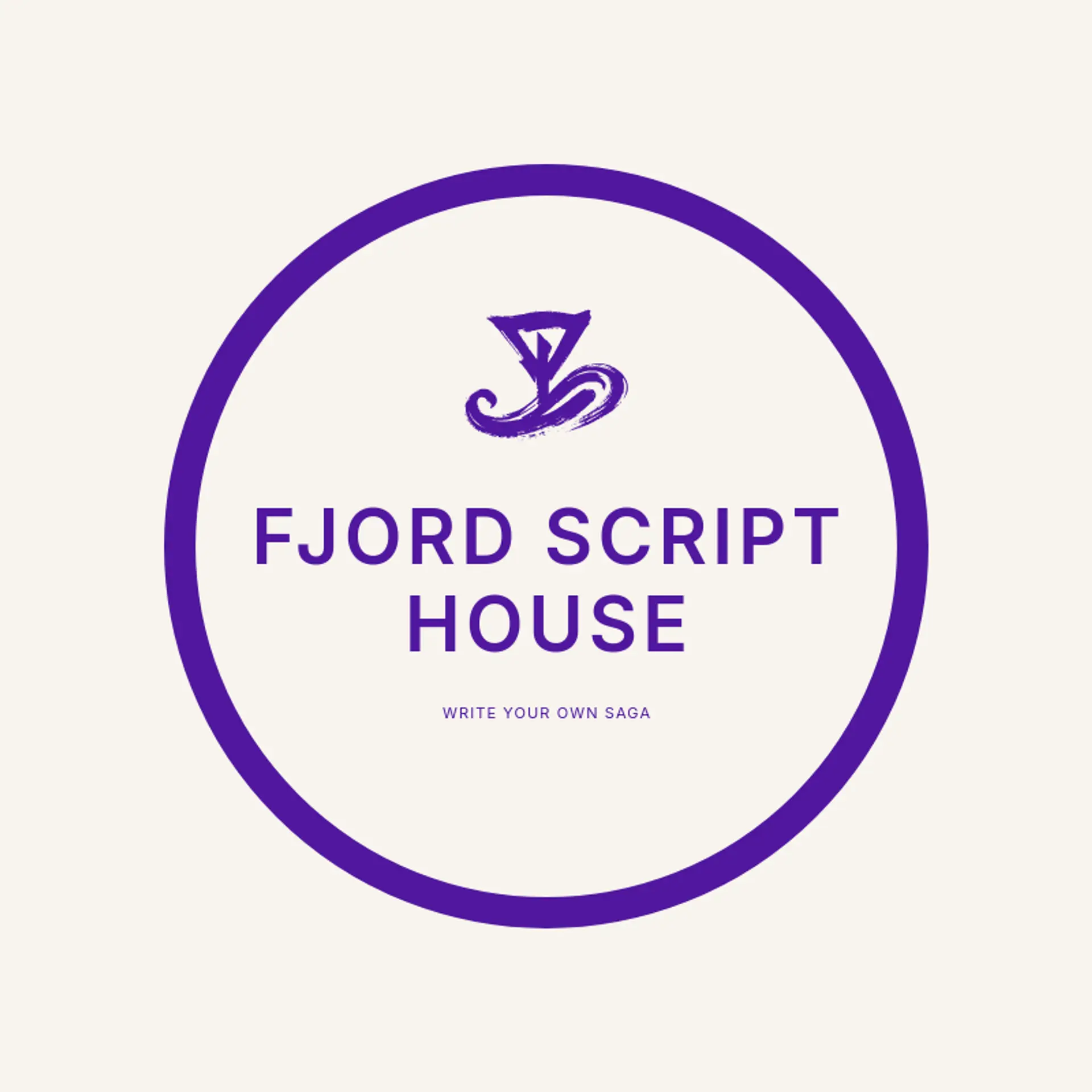 Fjord Script House logo for viking