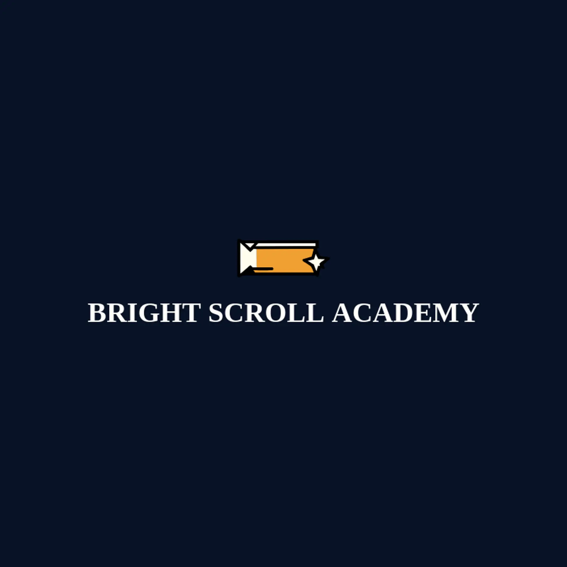 Bright Scroll Academy logo for graduation