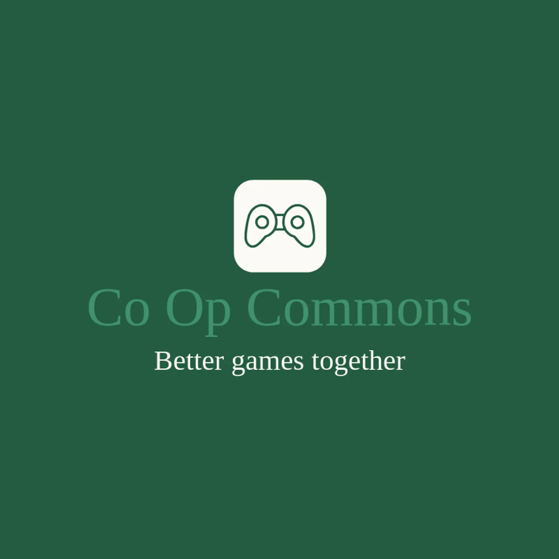 Co Op Commons logo for game controller
