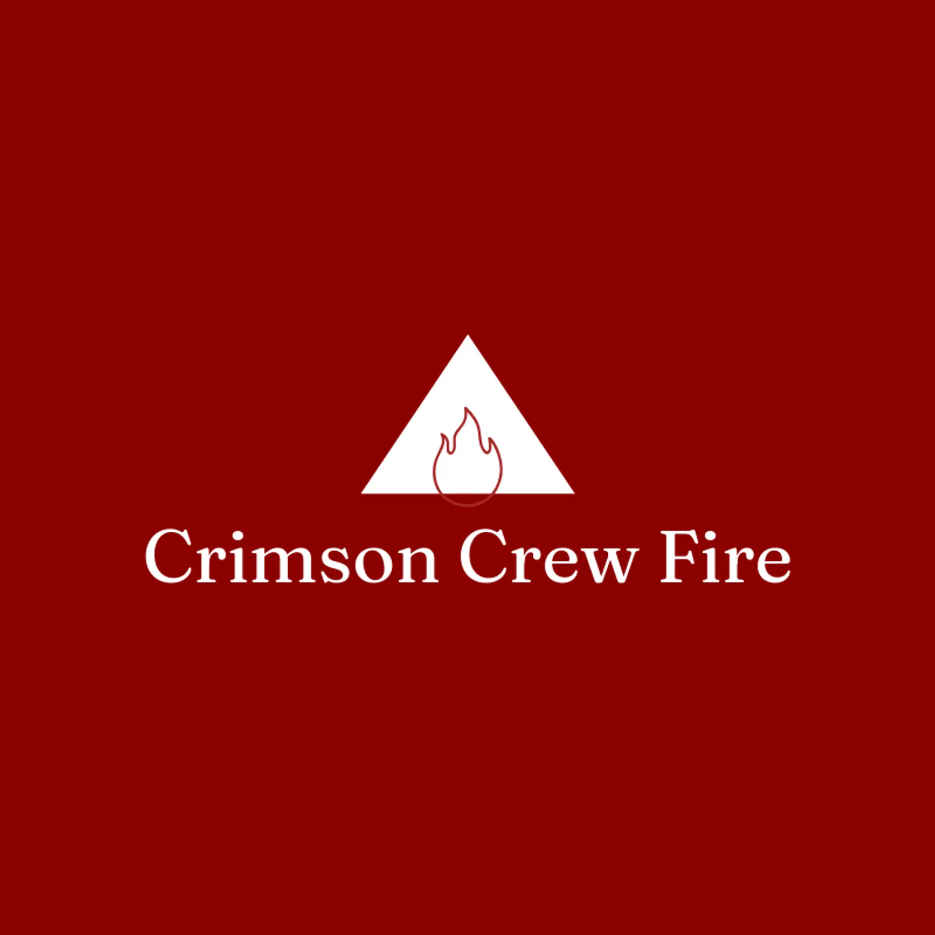 Crimson Crew Fire logo for fire