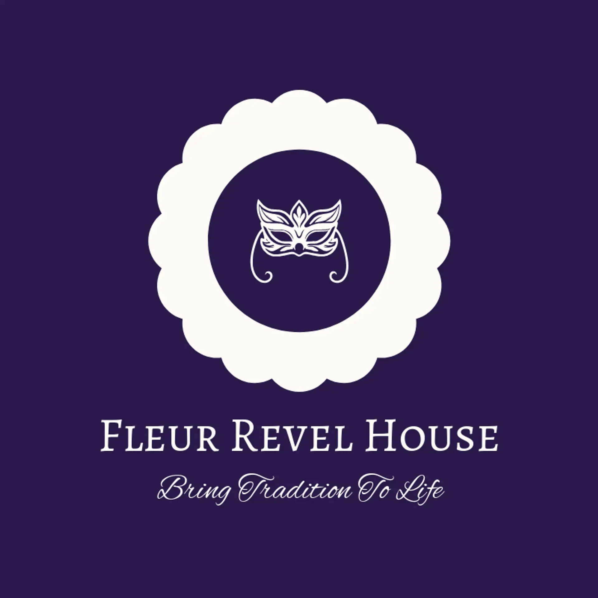 Fleur Revel House logo for mardi gras