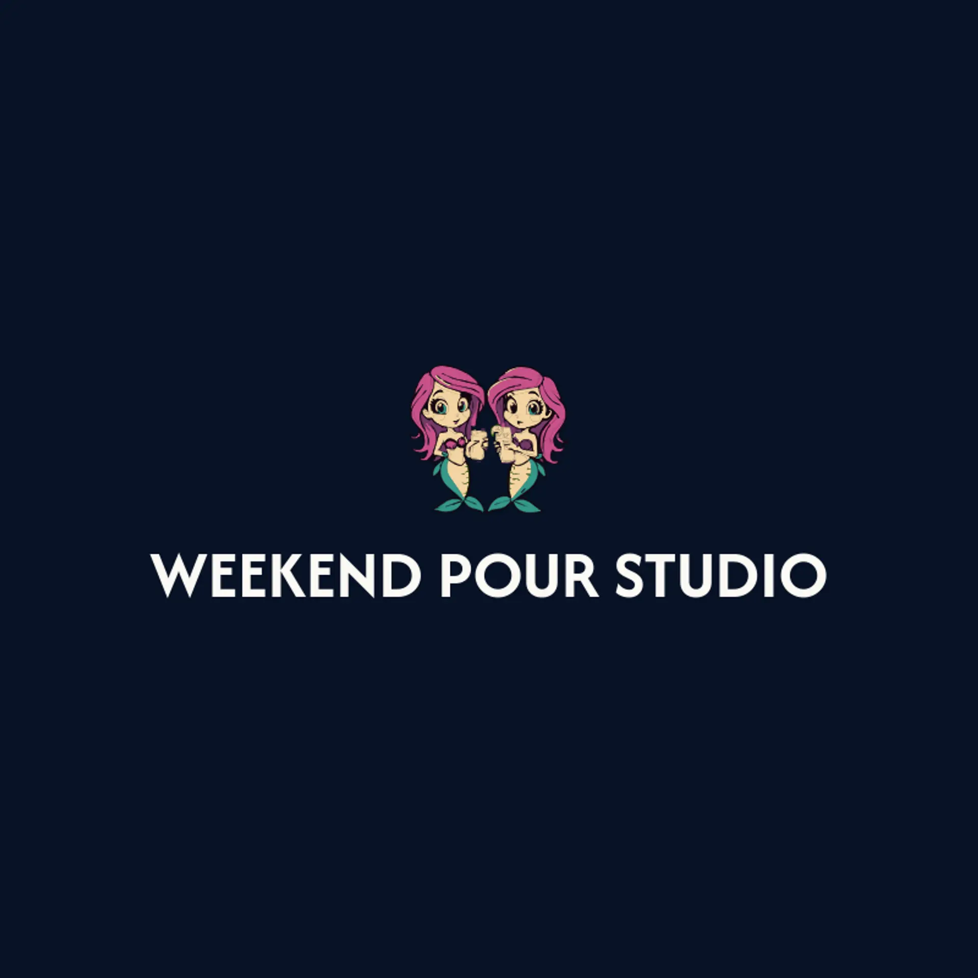Weekend Pour Studio logo for cheers