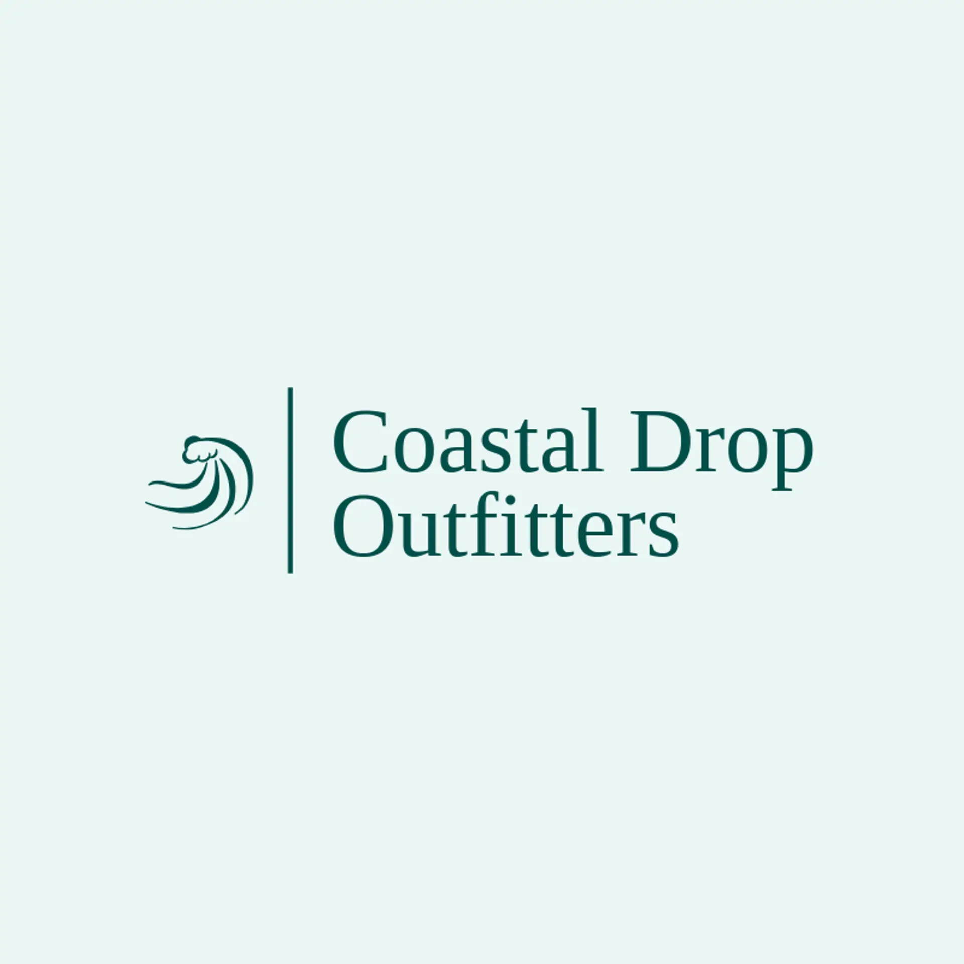 Coastal Drop Outfitters logo for splash
