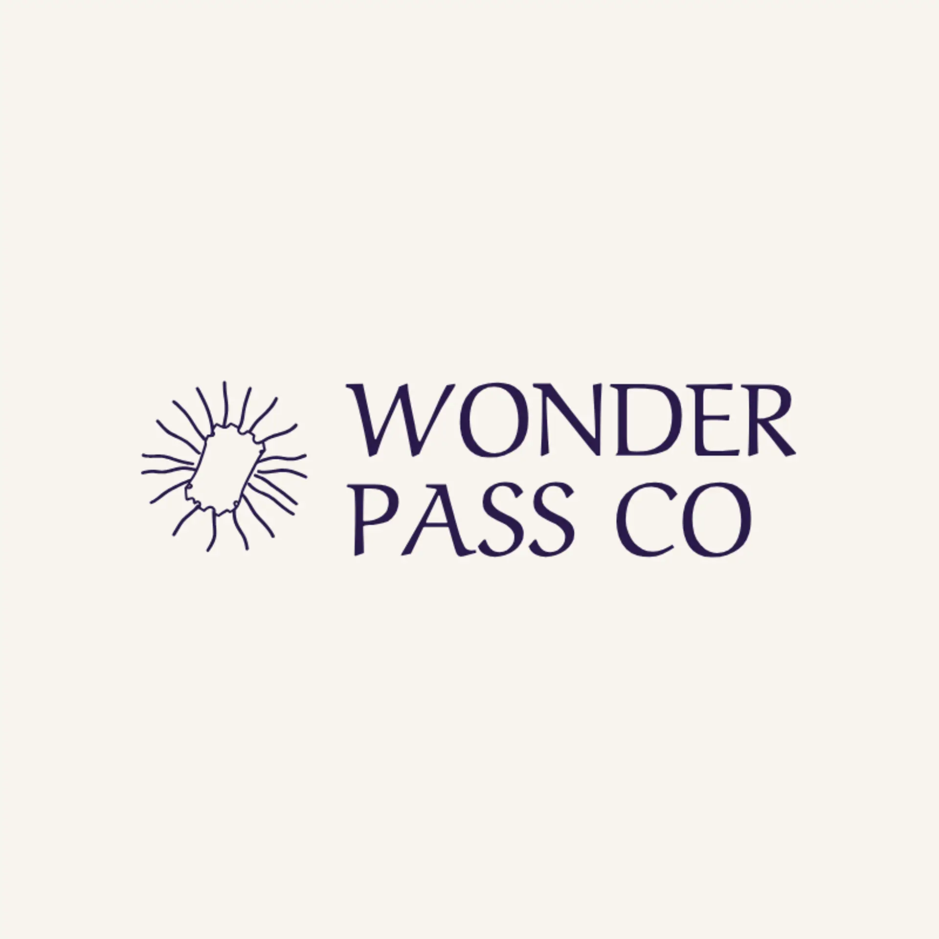 Wonder Pass Co logo for theme park