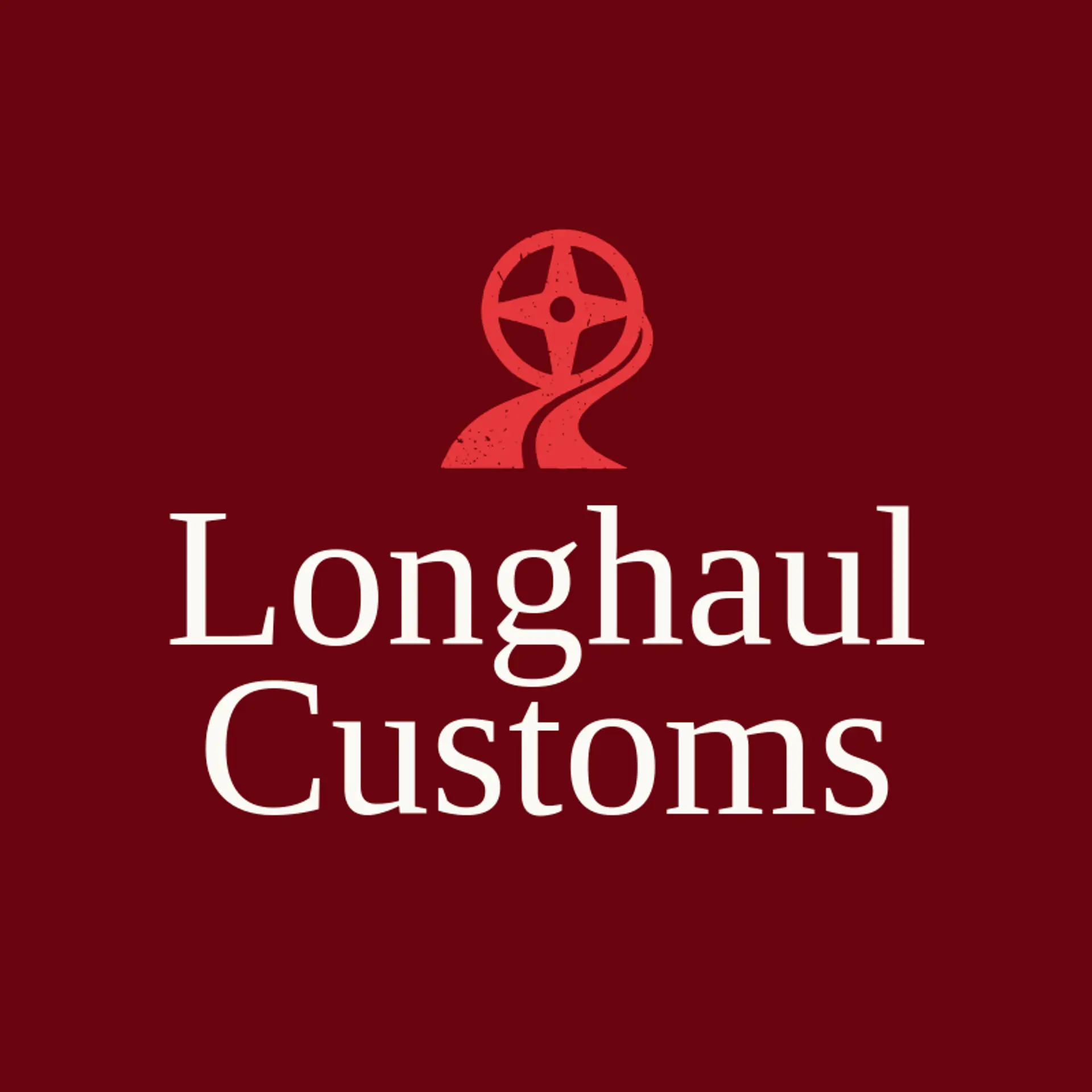 Longhaul Customs logo for steering wheel
