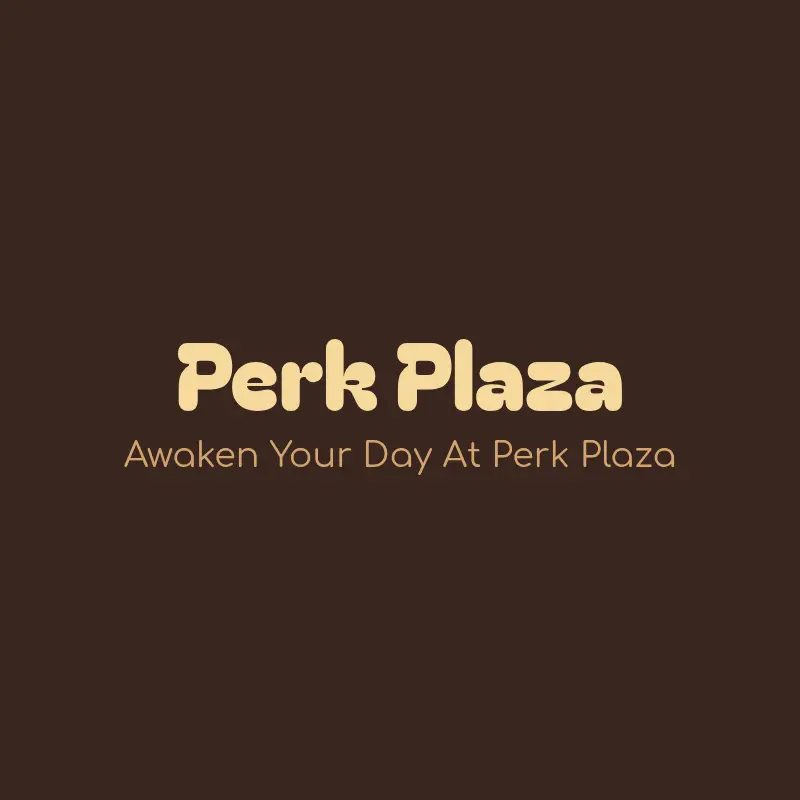 Perk Plaza logo for cafe