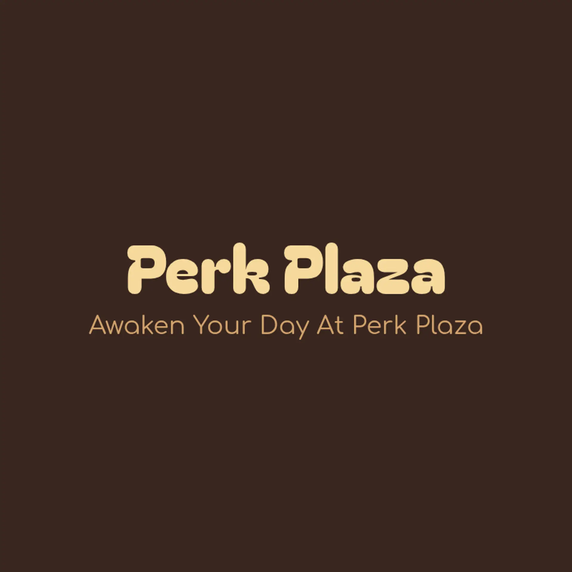 Perk Plaza logo for cafe