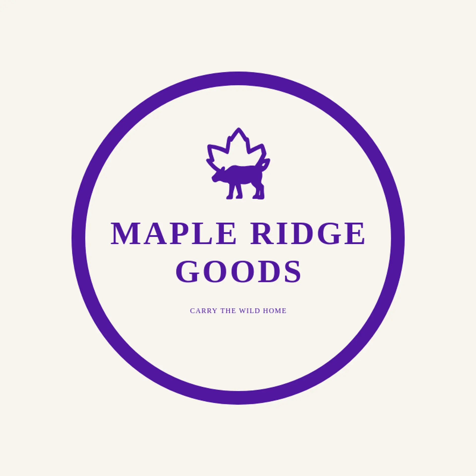 Maple Ridge Goods logo for moose