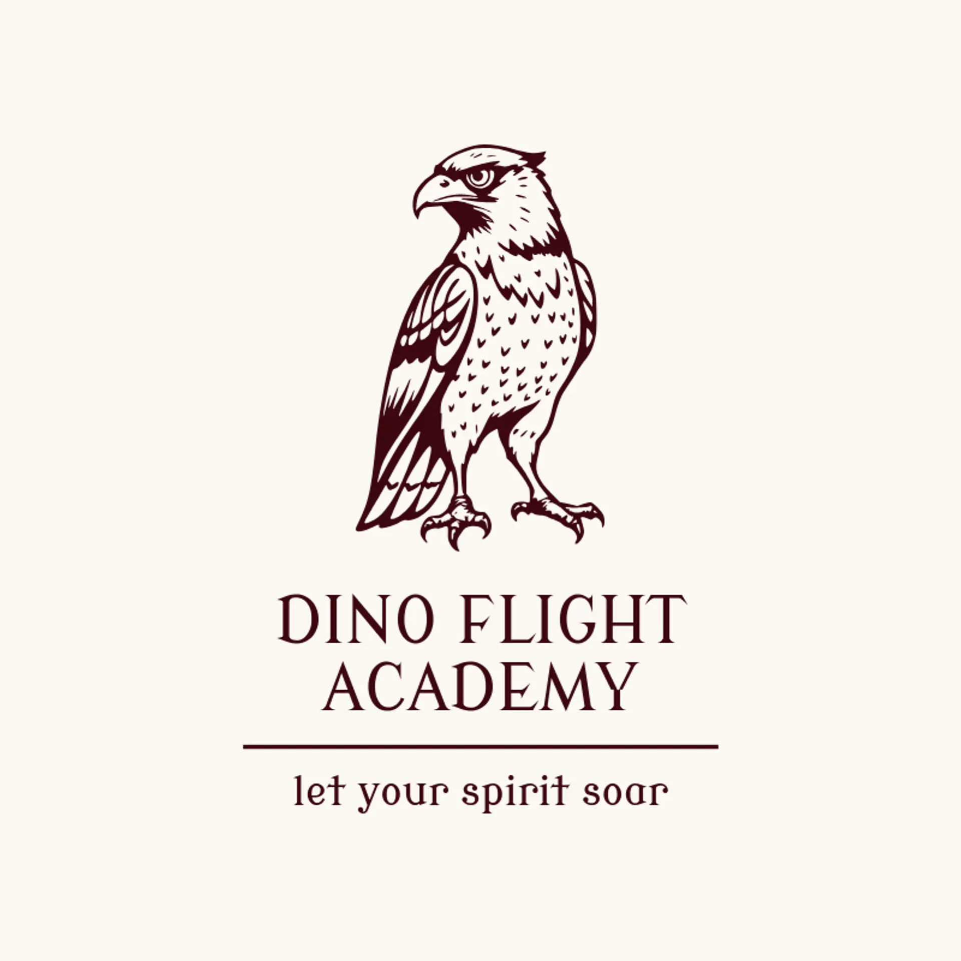 Dino Flight Academy logo for raptor