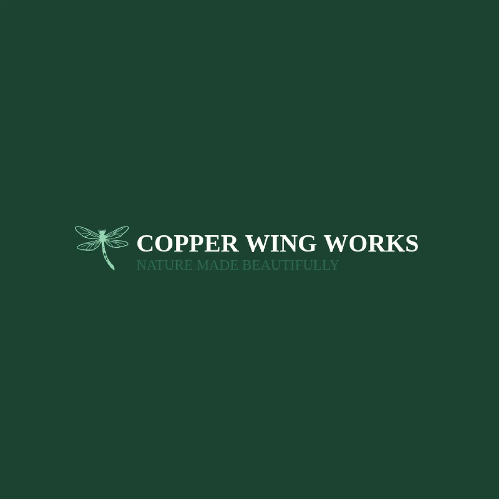 Copper Wing Works logo for dragonfly
