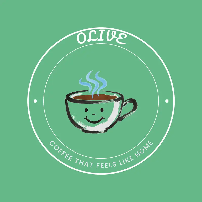 Coffee cup mascot logo