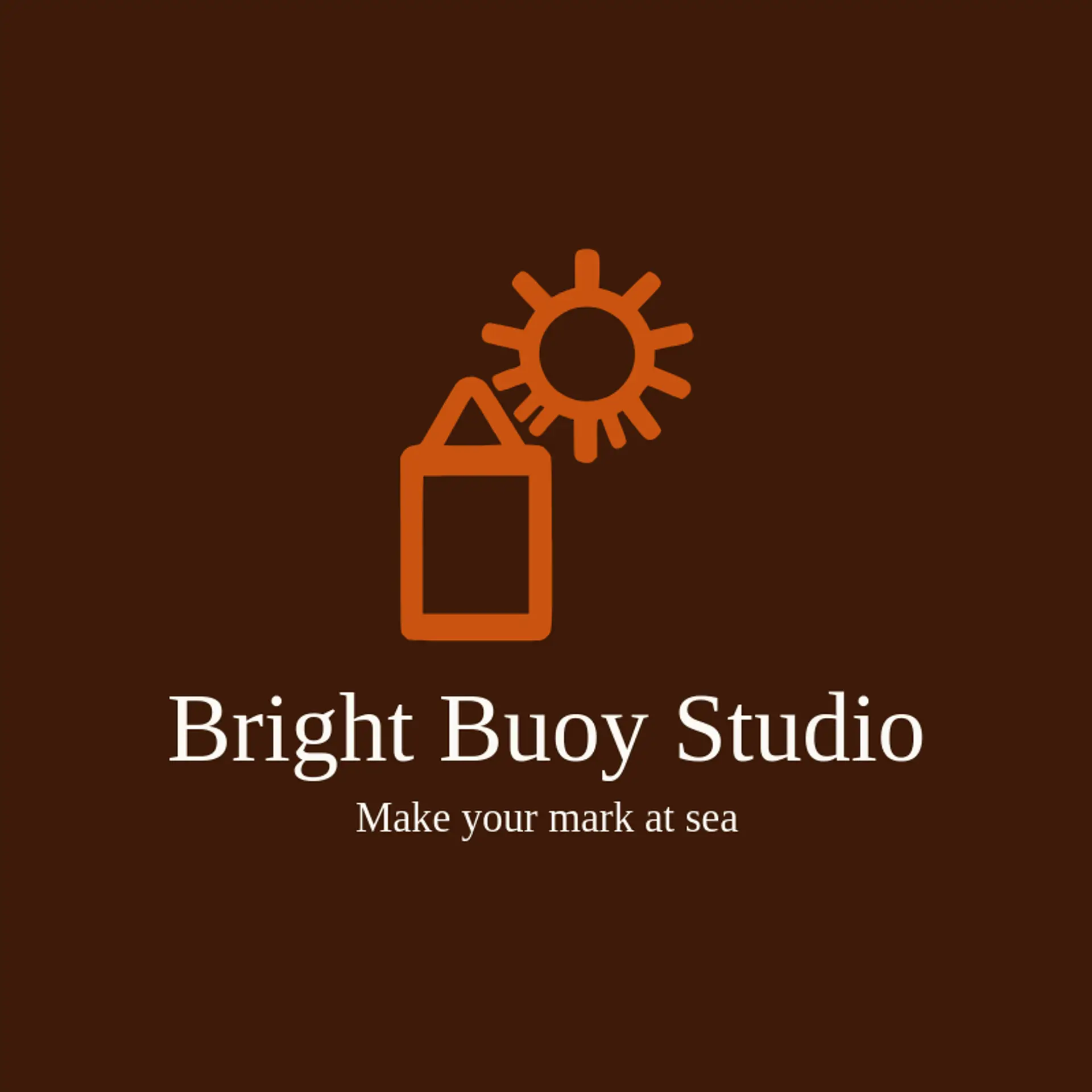 Bright Buoy Studio logo for nautical
