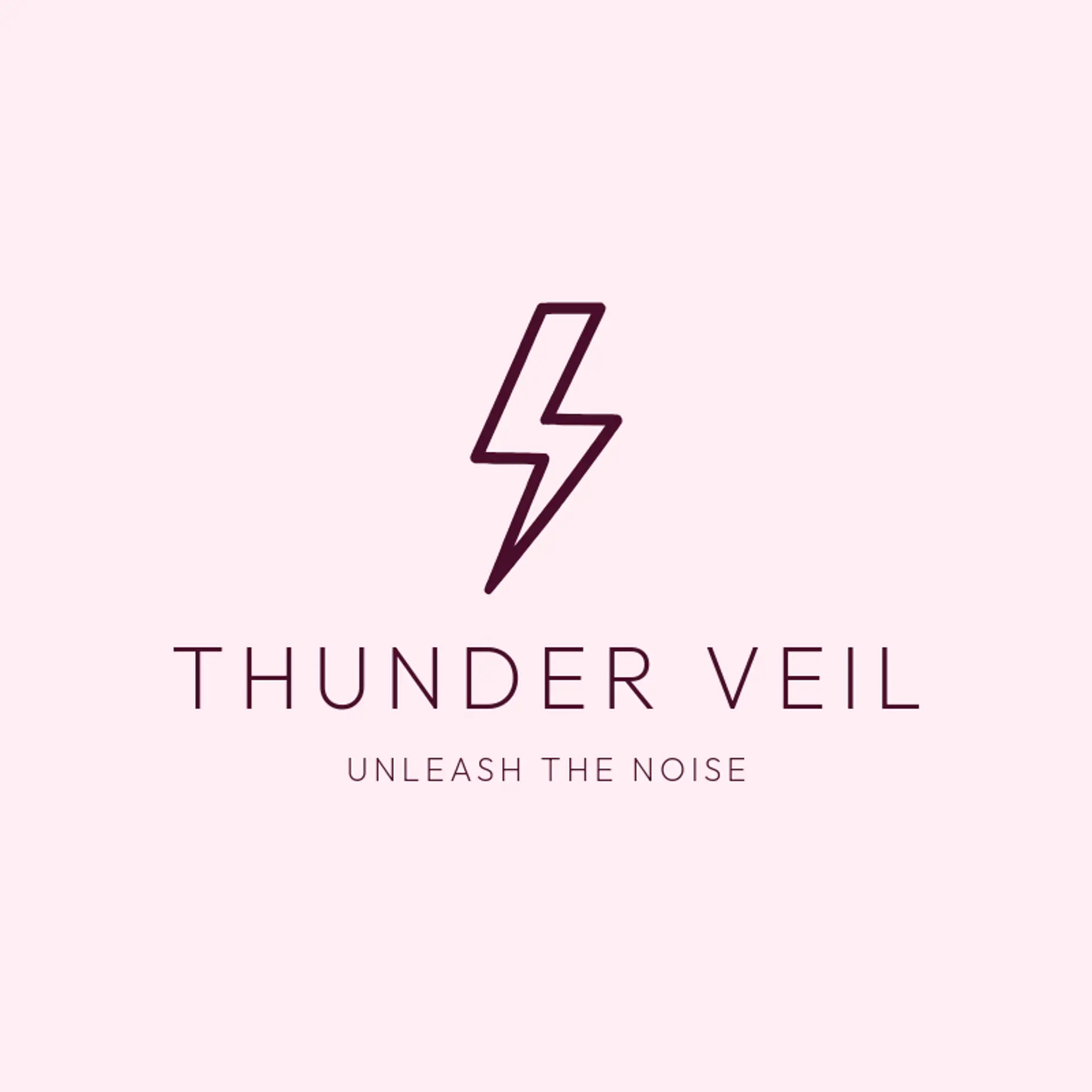 Thunder Veil logo for death metal