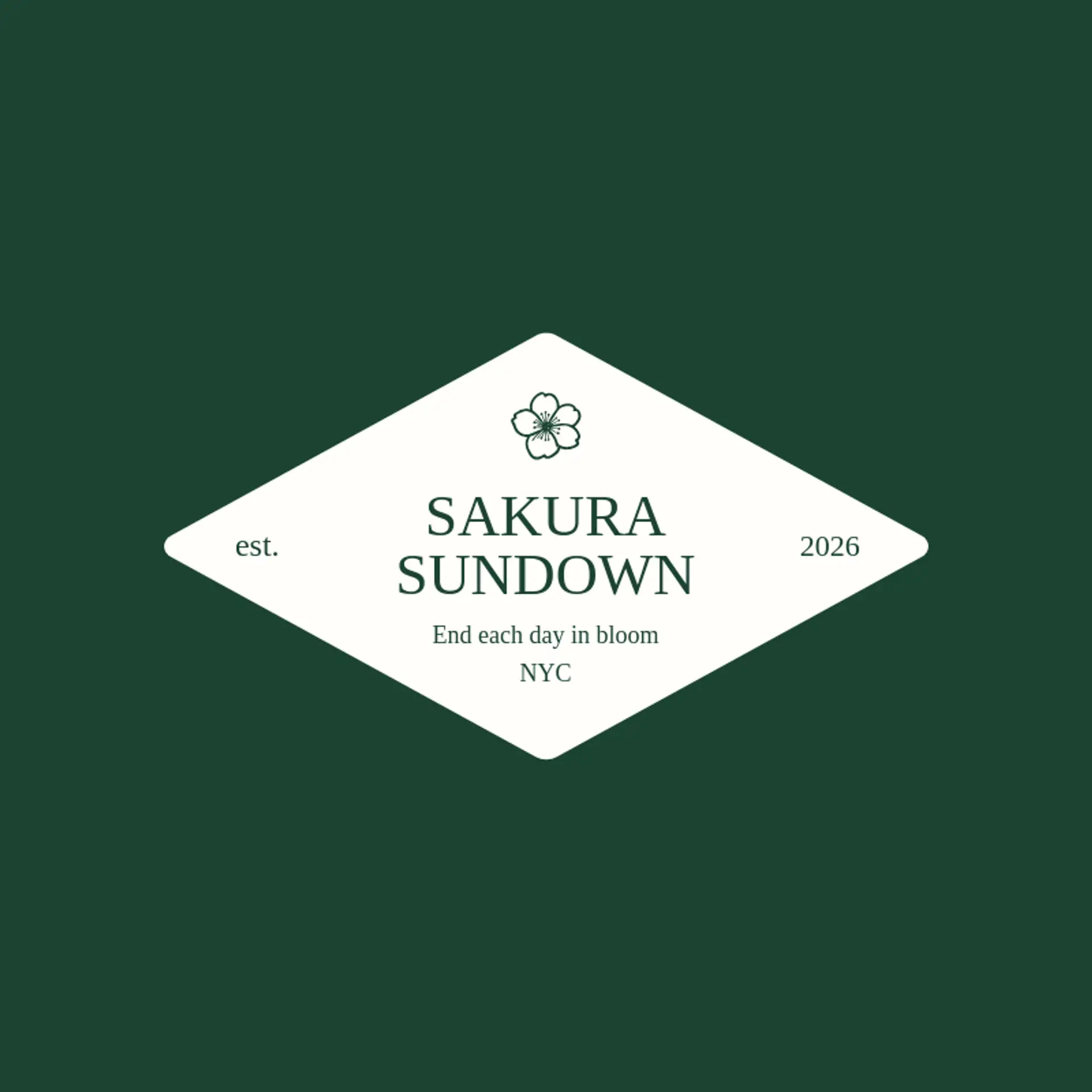 Sakura Sundown logo for cherry blossom