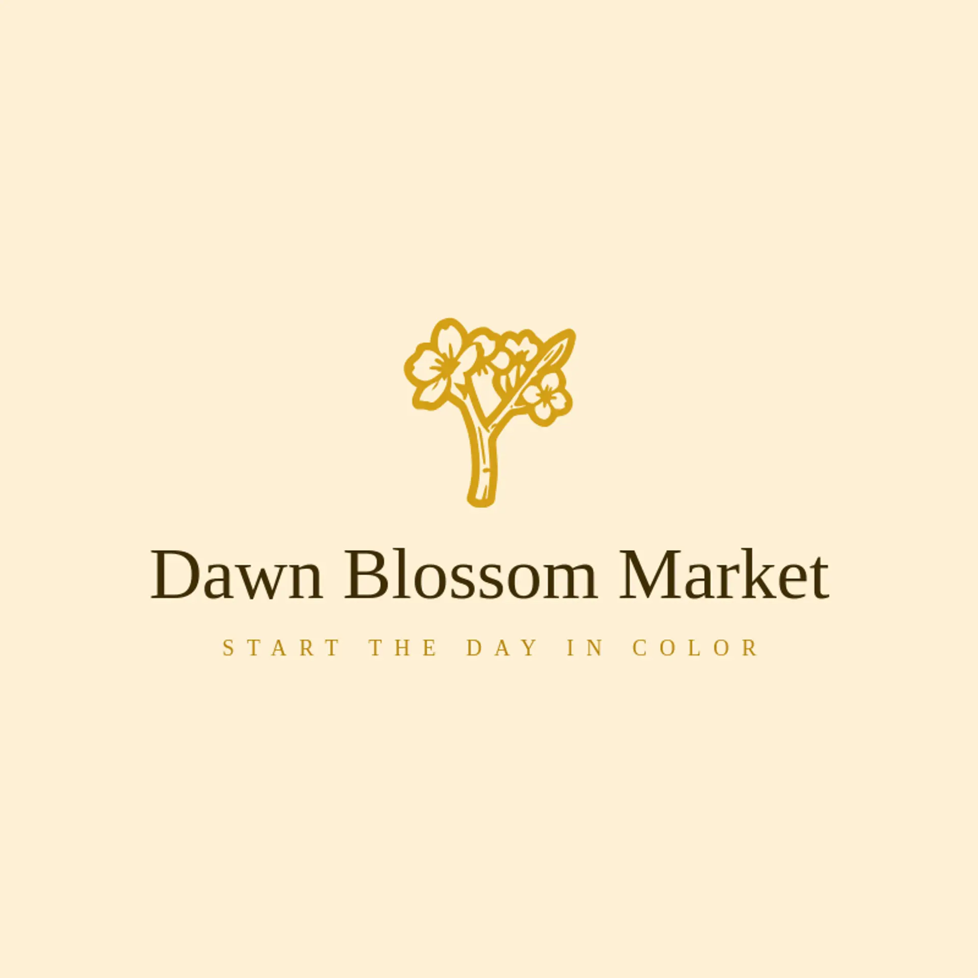 Dawn Blossom Market logo for sakura