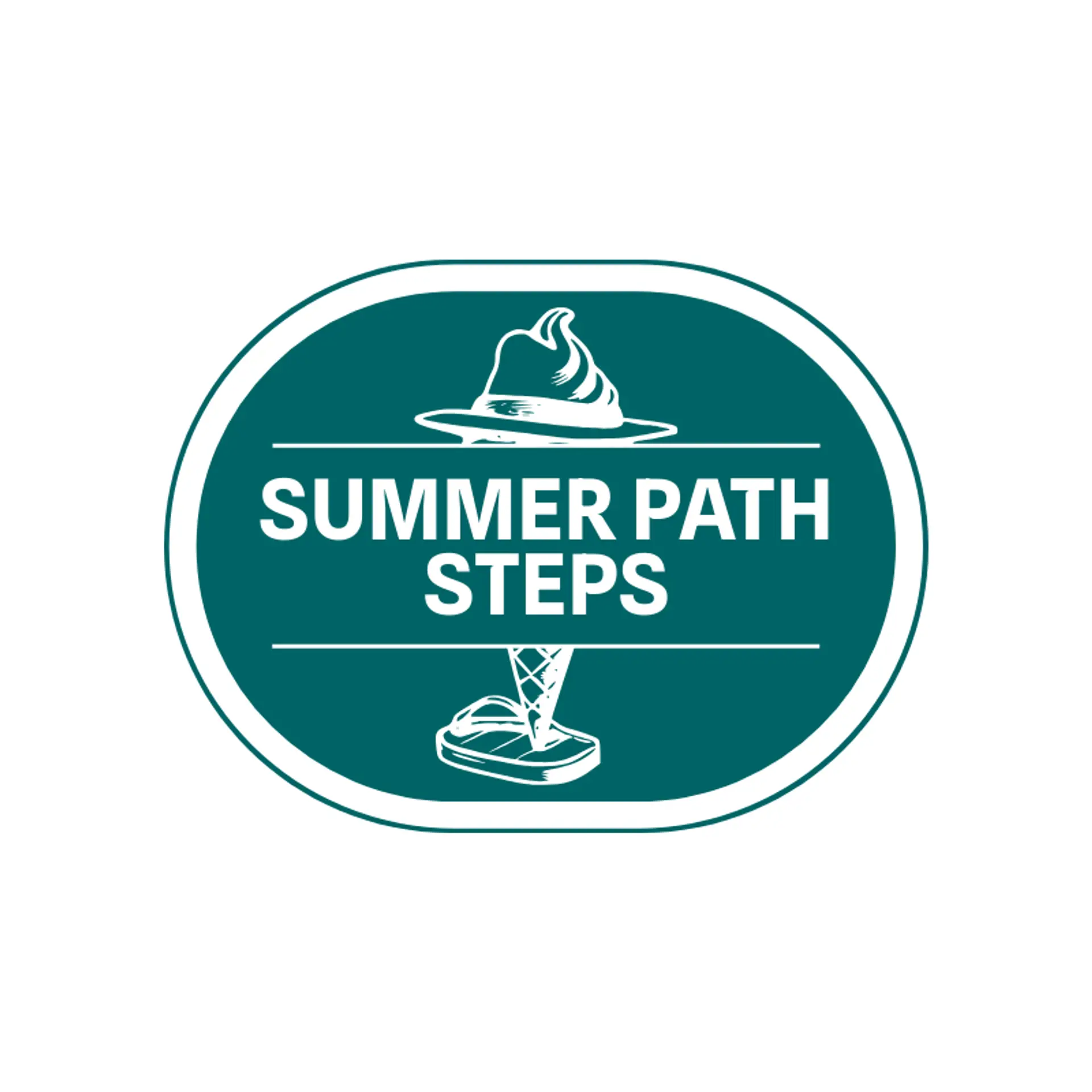Summer Path Steps logo for sandals