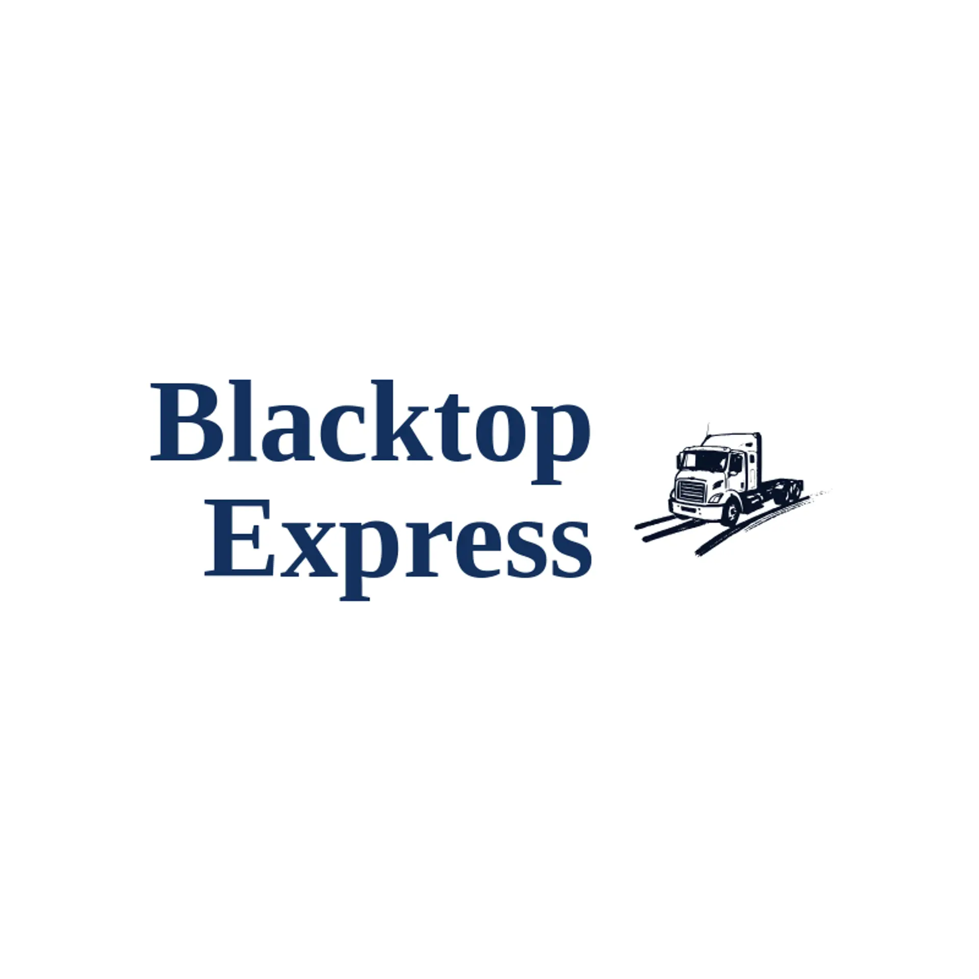 Blacktop Express logo for trucking company