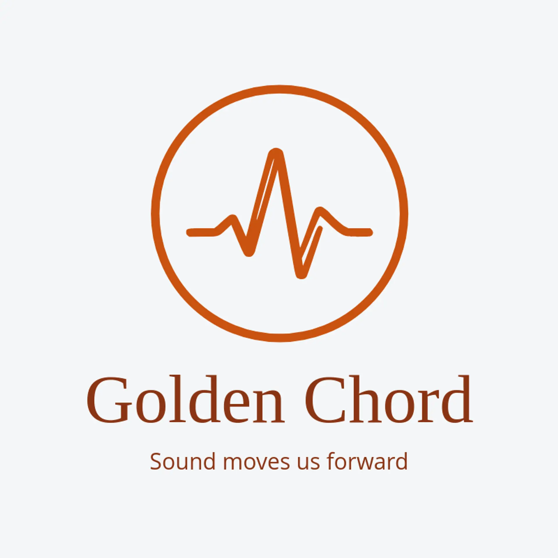 Golden Chord logo for sound wave