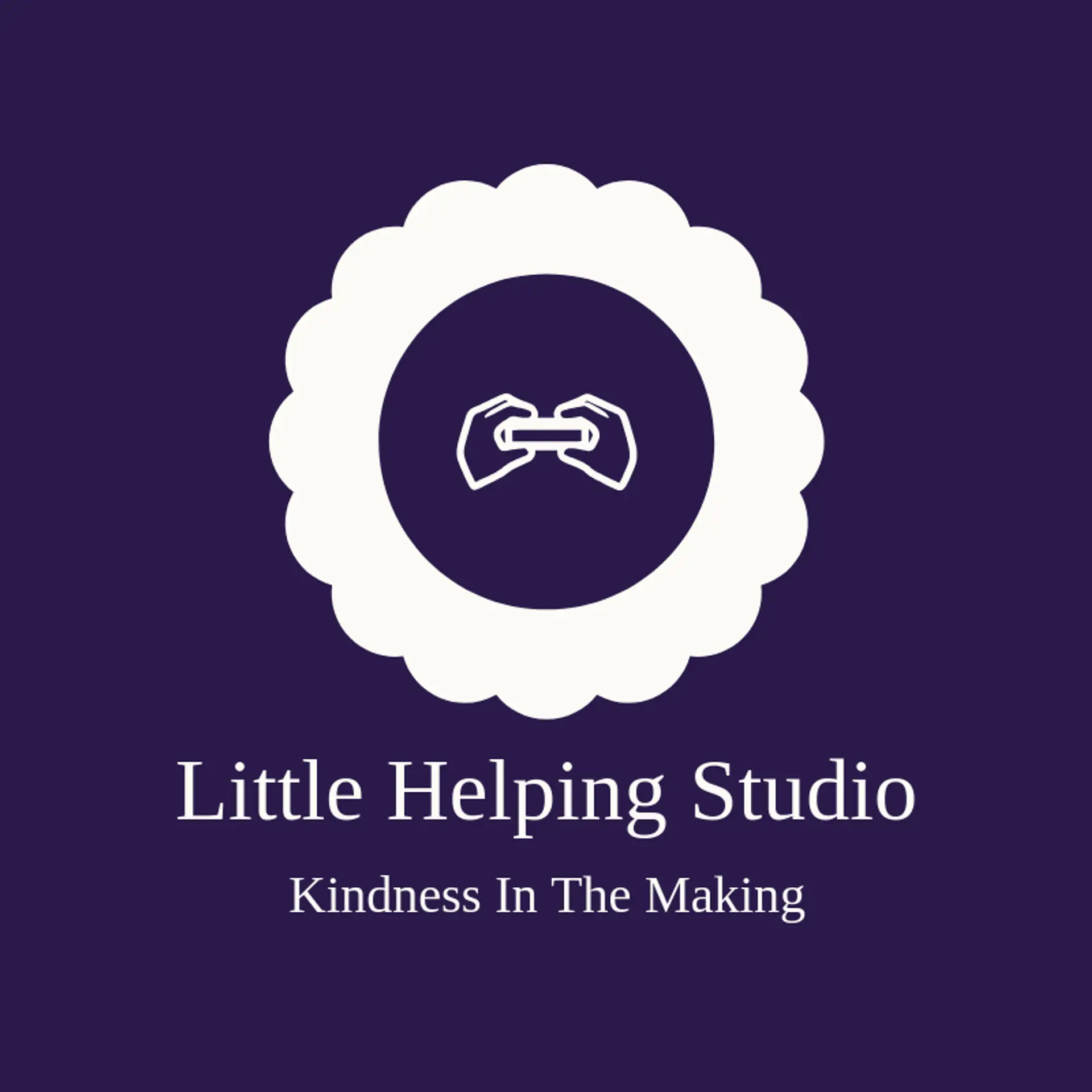 Little Helping Studio logo for hands