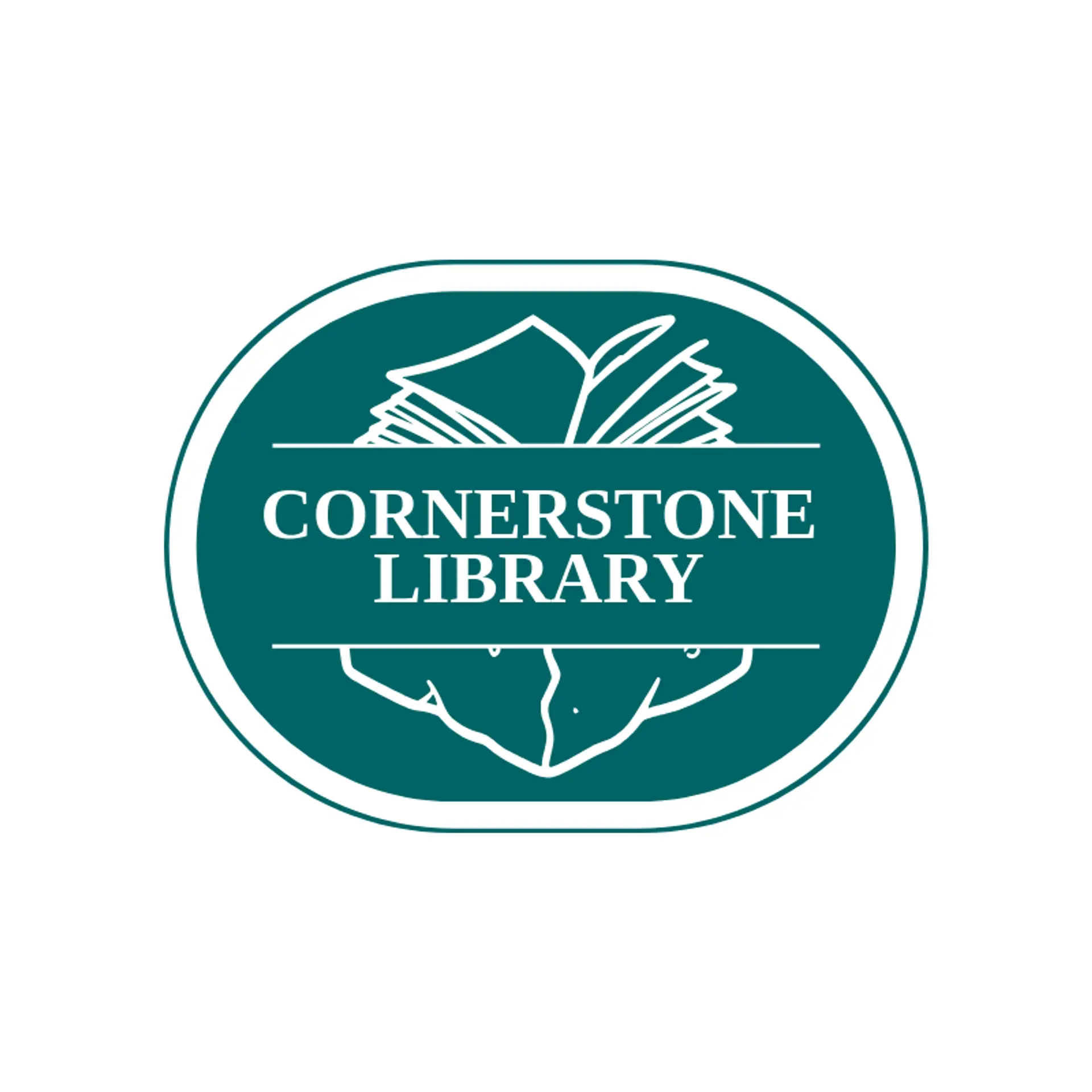 Cornerstone Library logo for library
