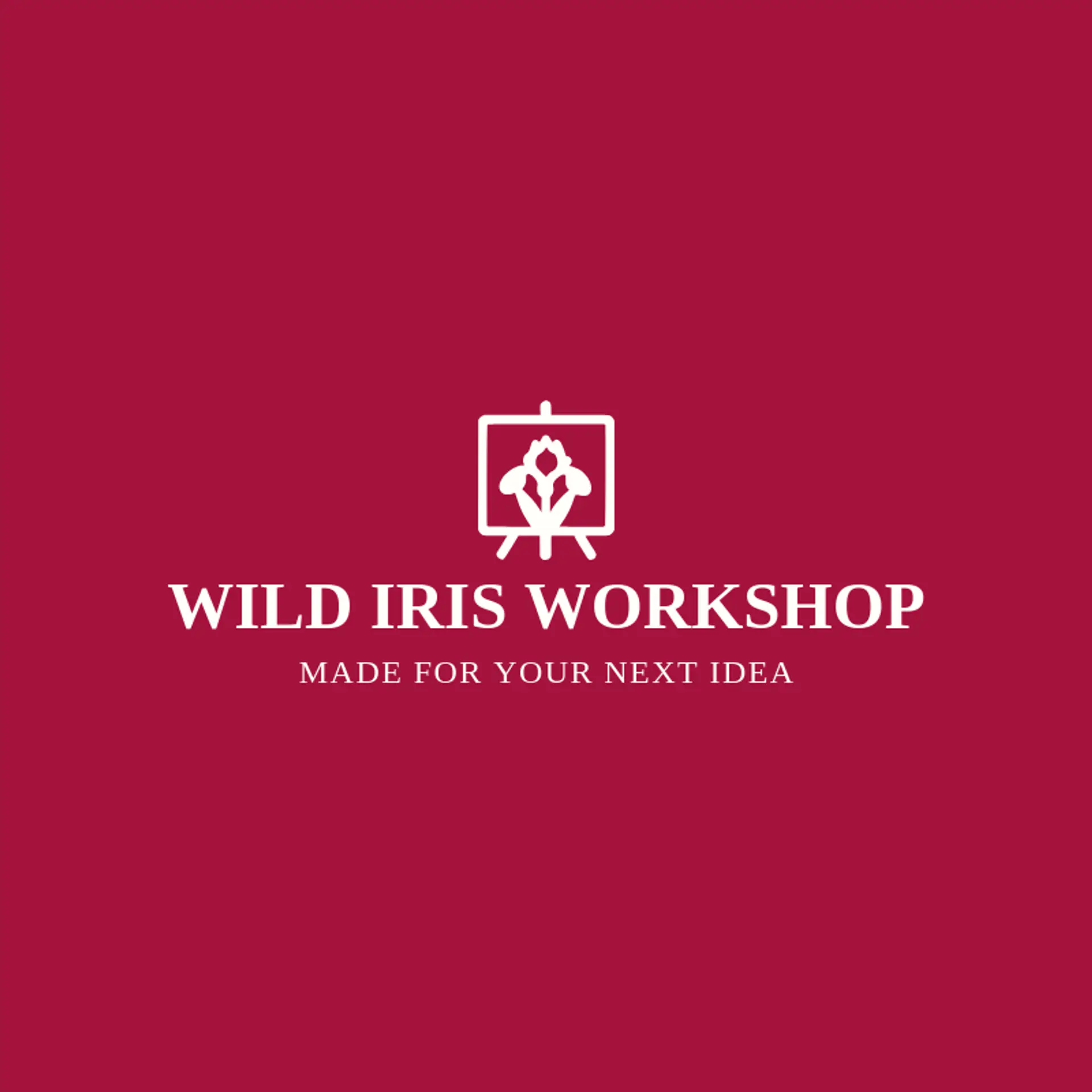 Wild Iris Workshop logo for canvas