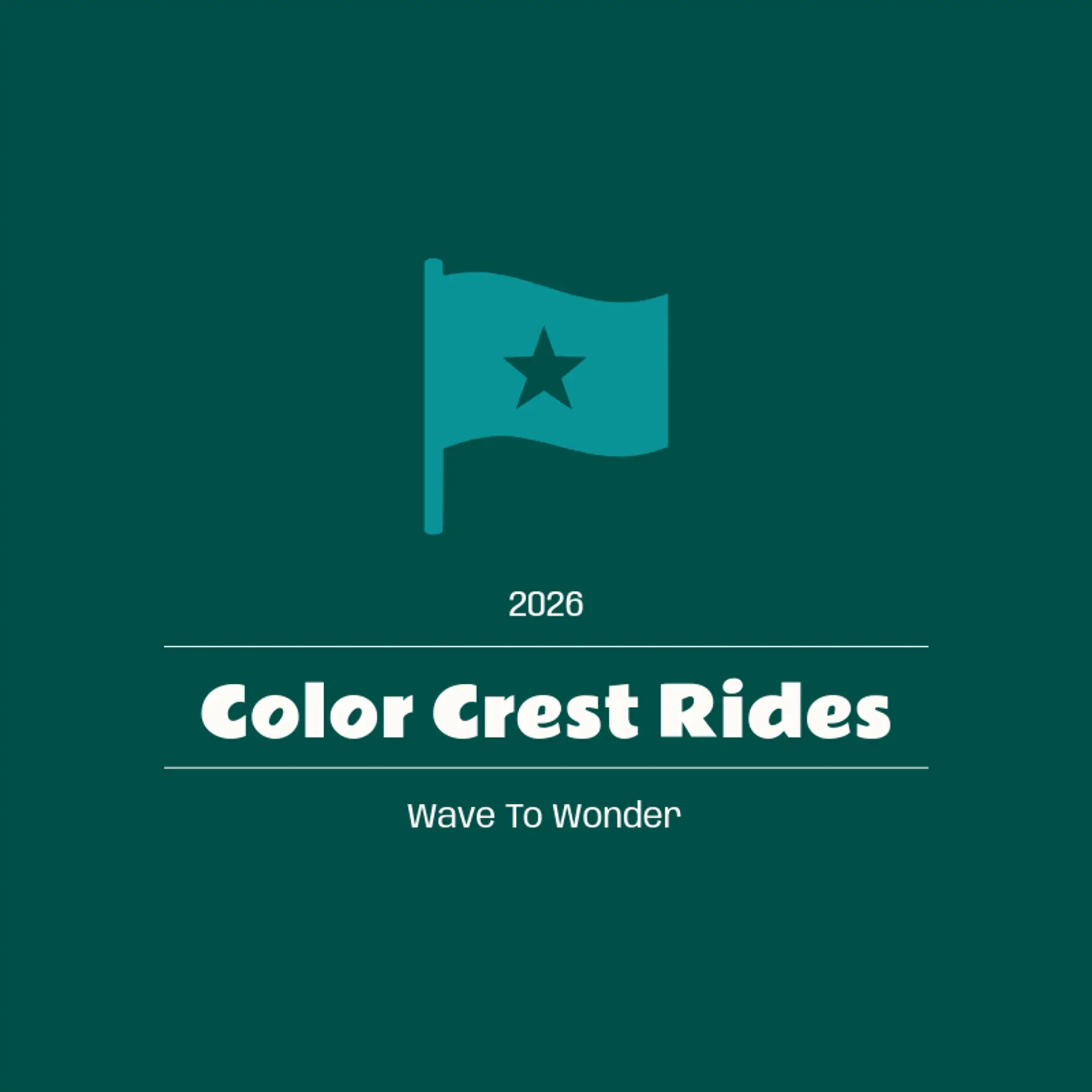 Color Crest Rides logo for amusement park