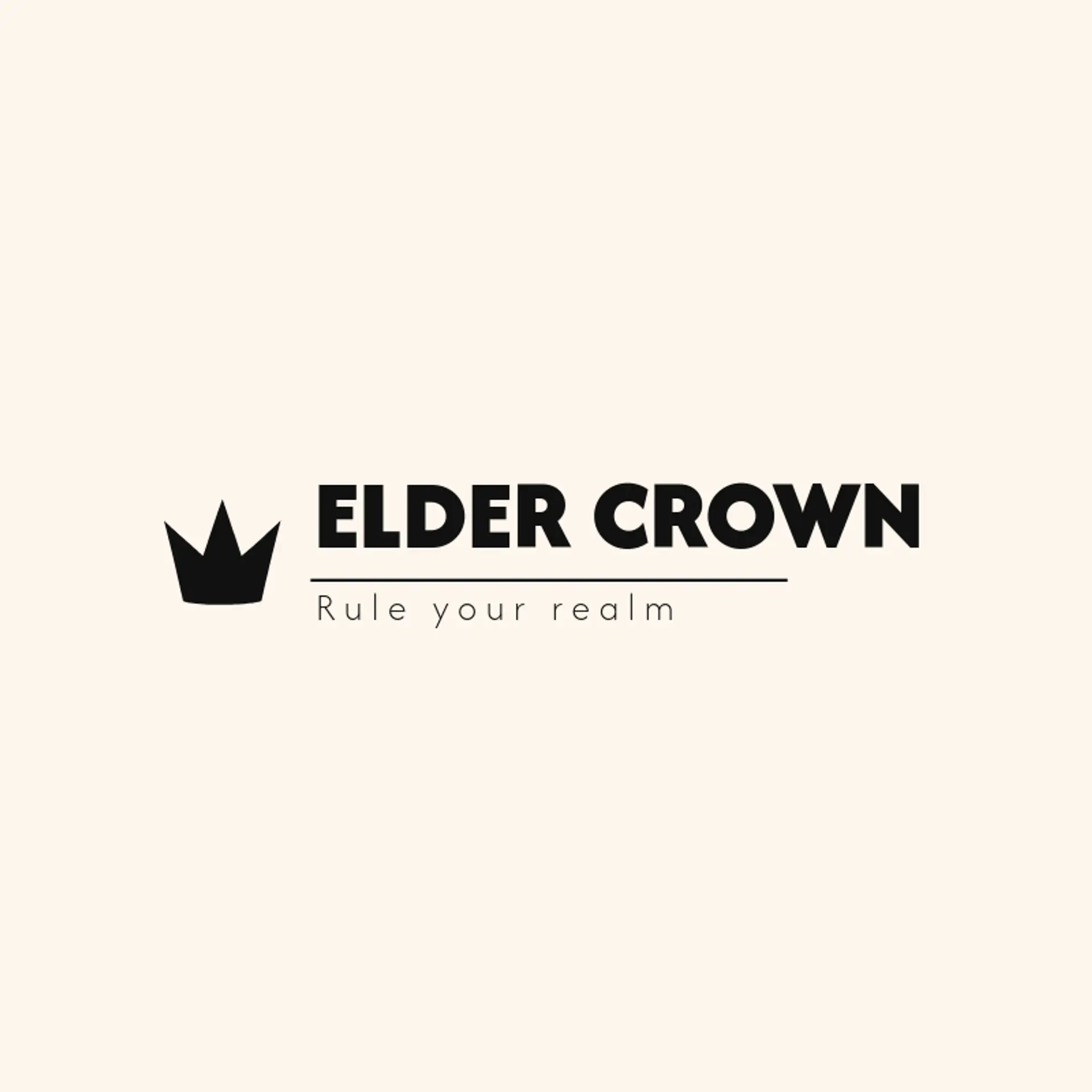 Elder Crown logo for fantasy