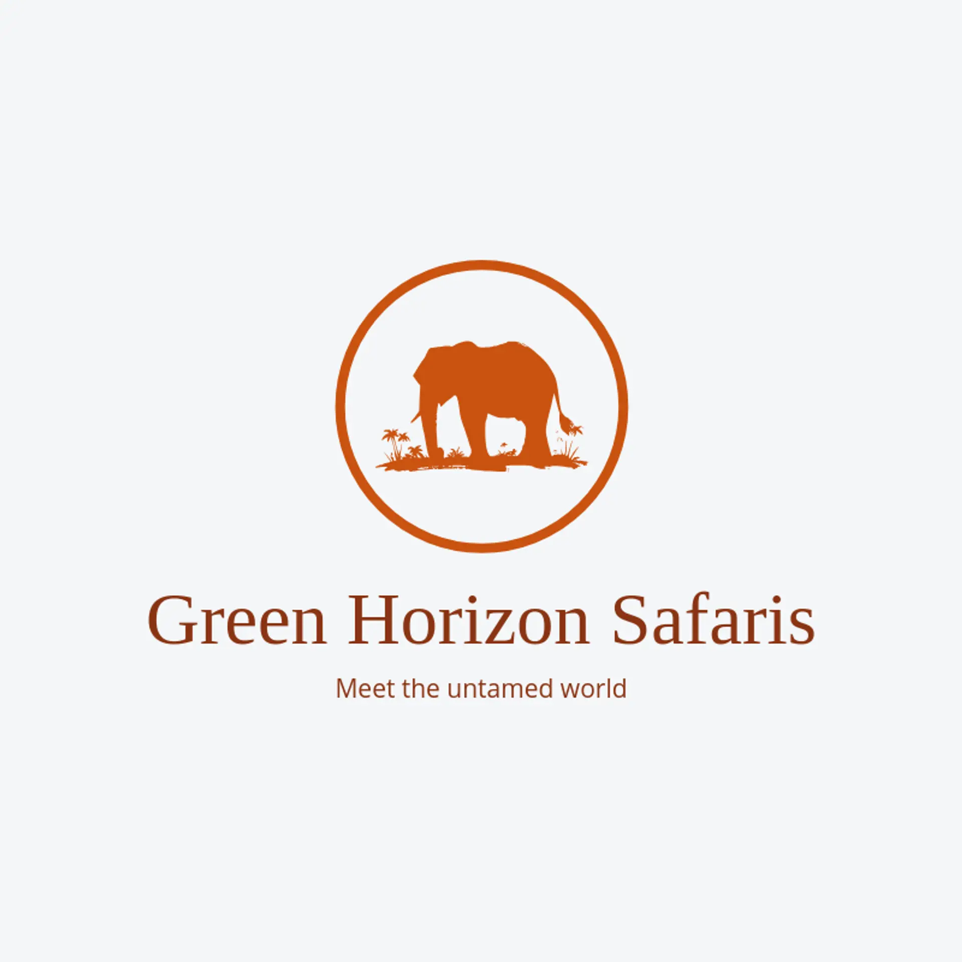 Green Horizon Safaris logo for jungle