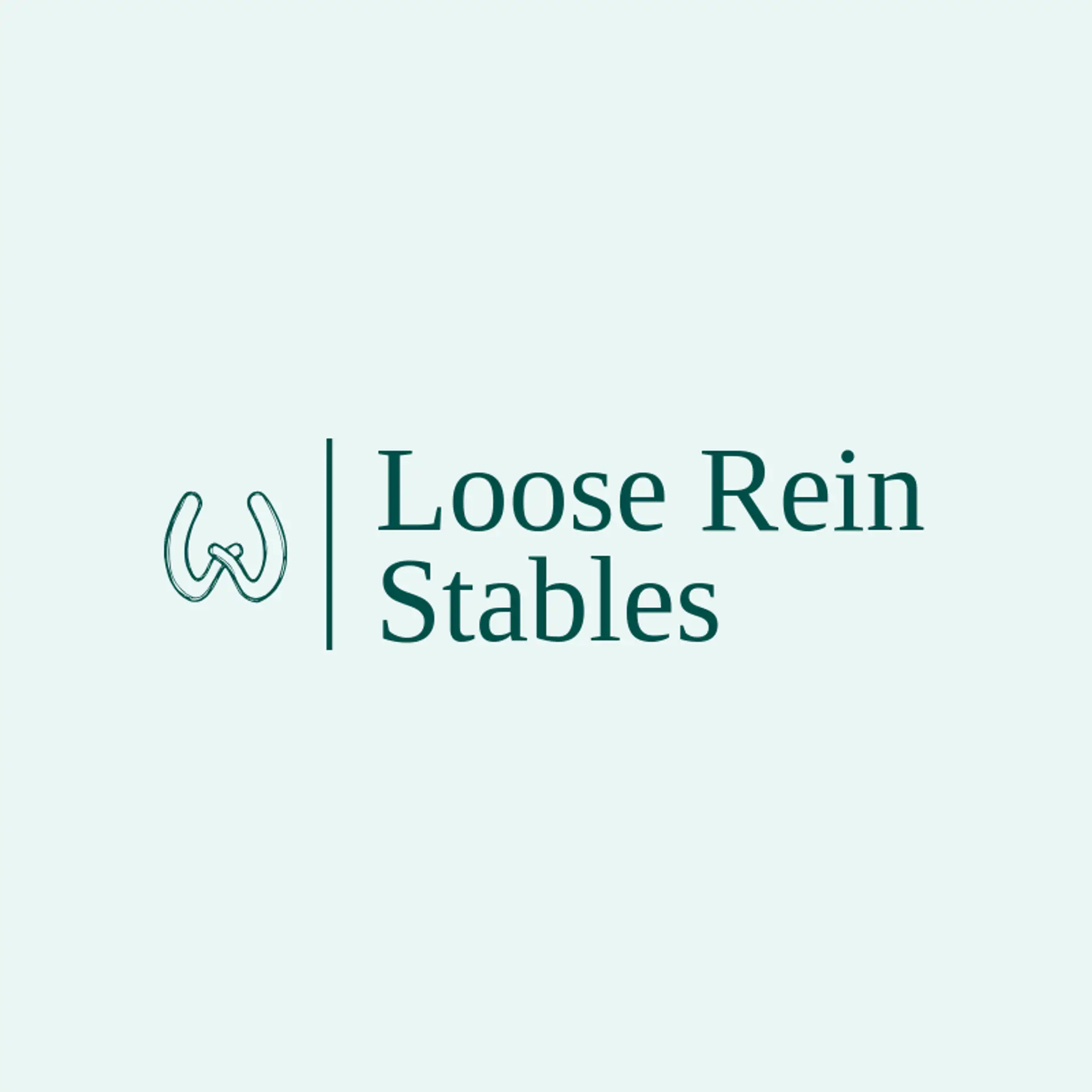 Loose Rein Stables logo for horseshoe