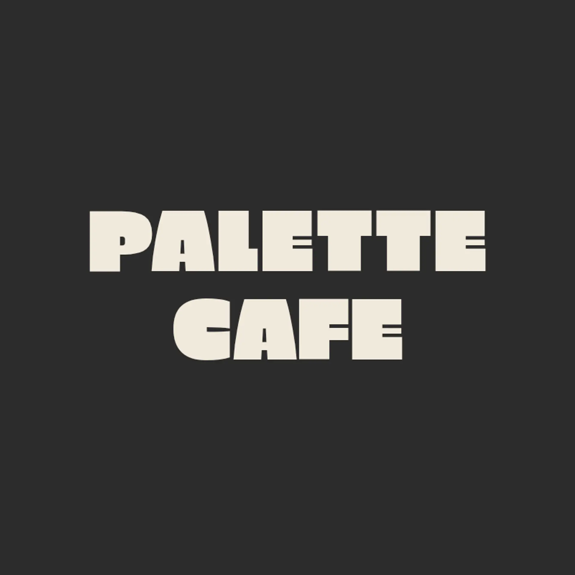 Palette Cafe logo for creative cafe