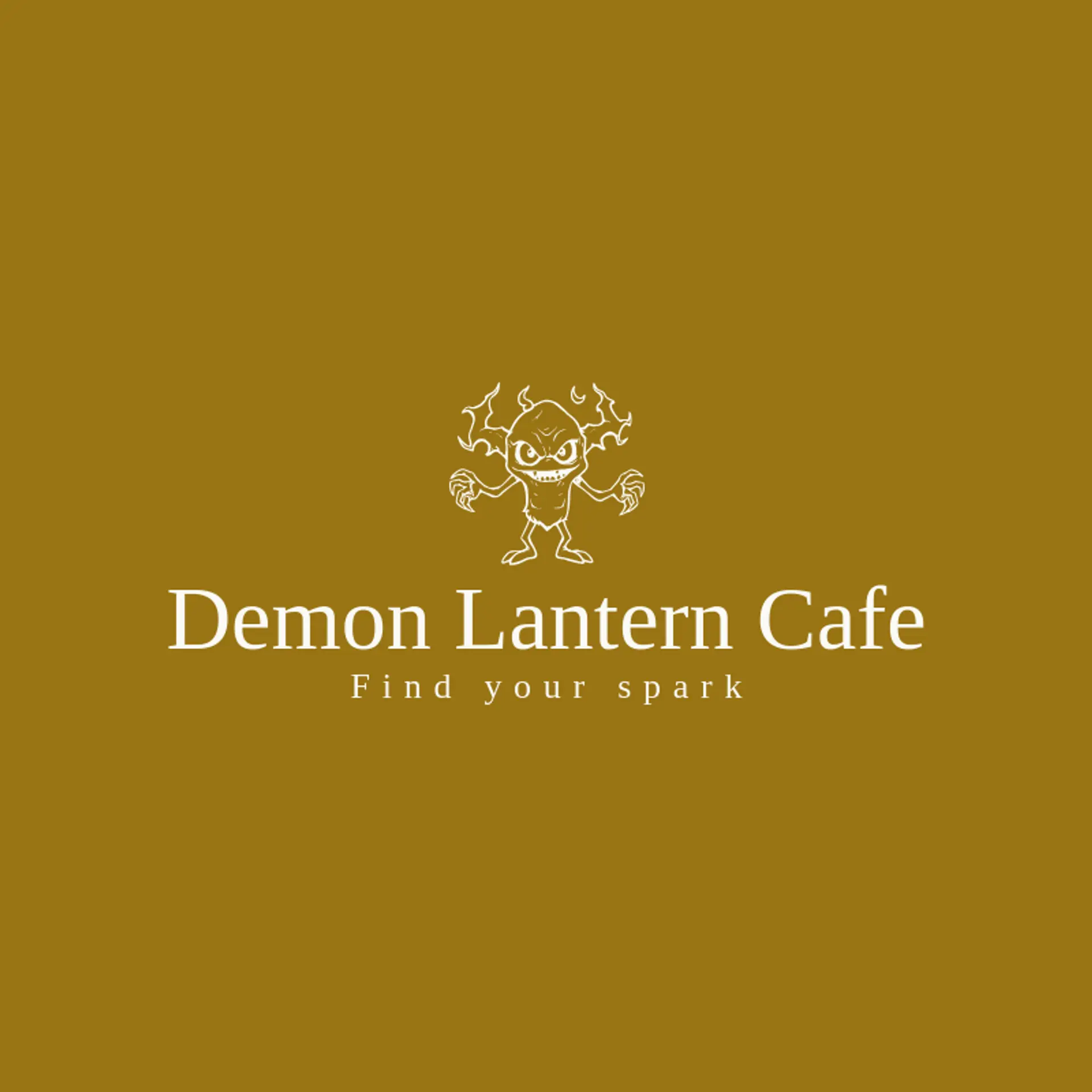 Demon Lantern Cafe logo for demon