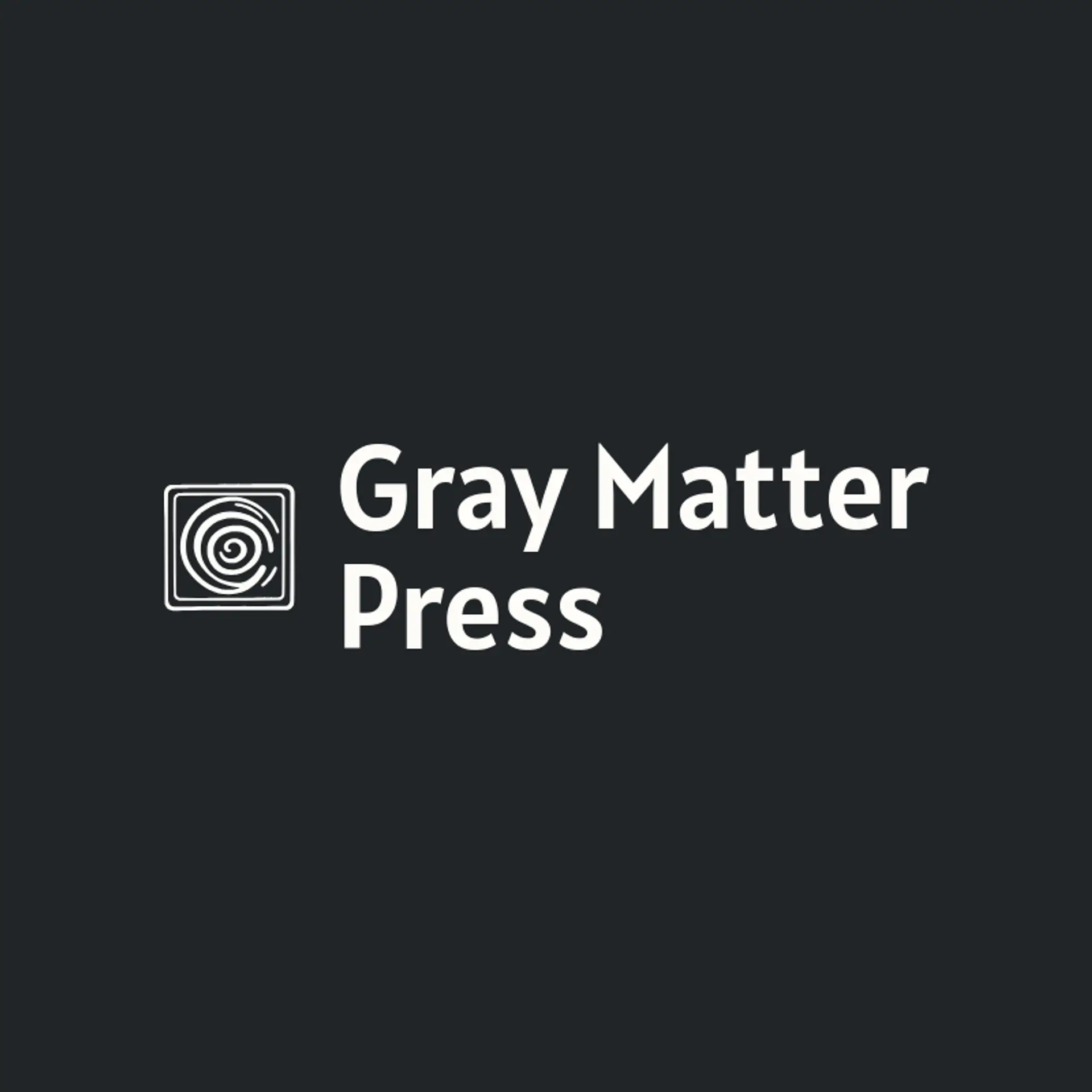 Gray Matter Press logo for stamp