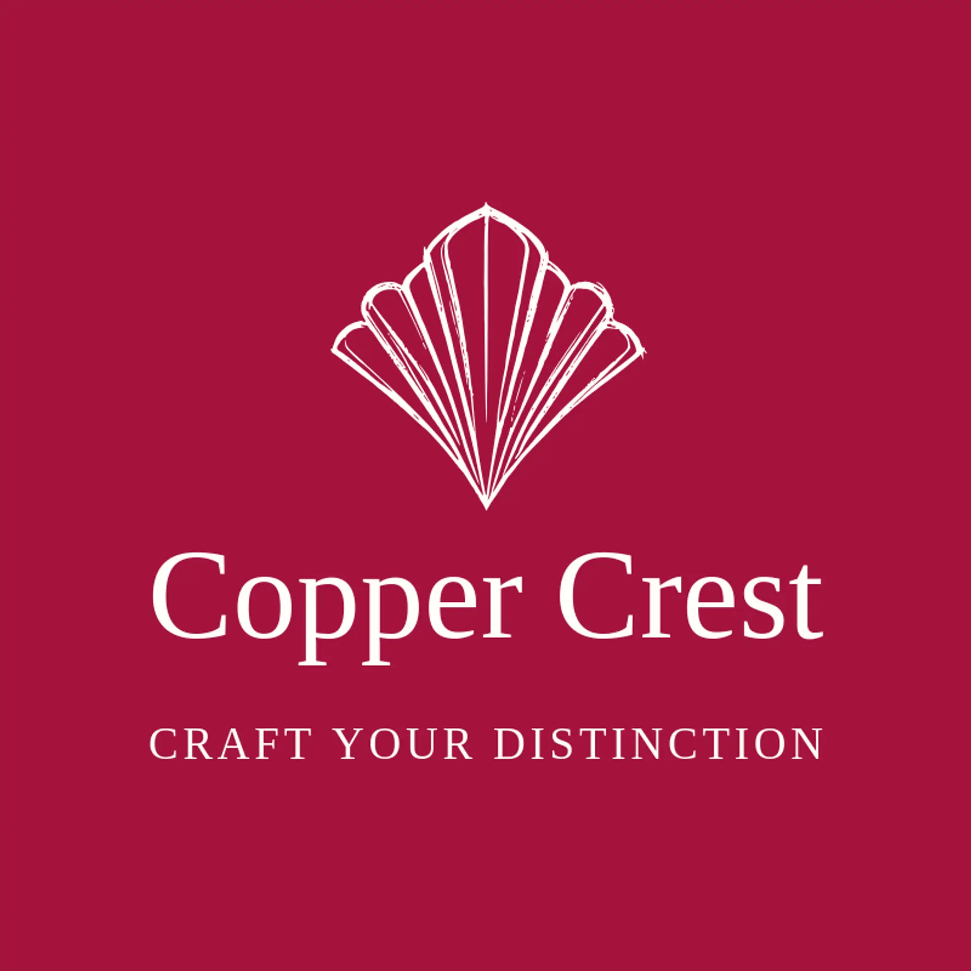 Copper Crest logo for art deco