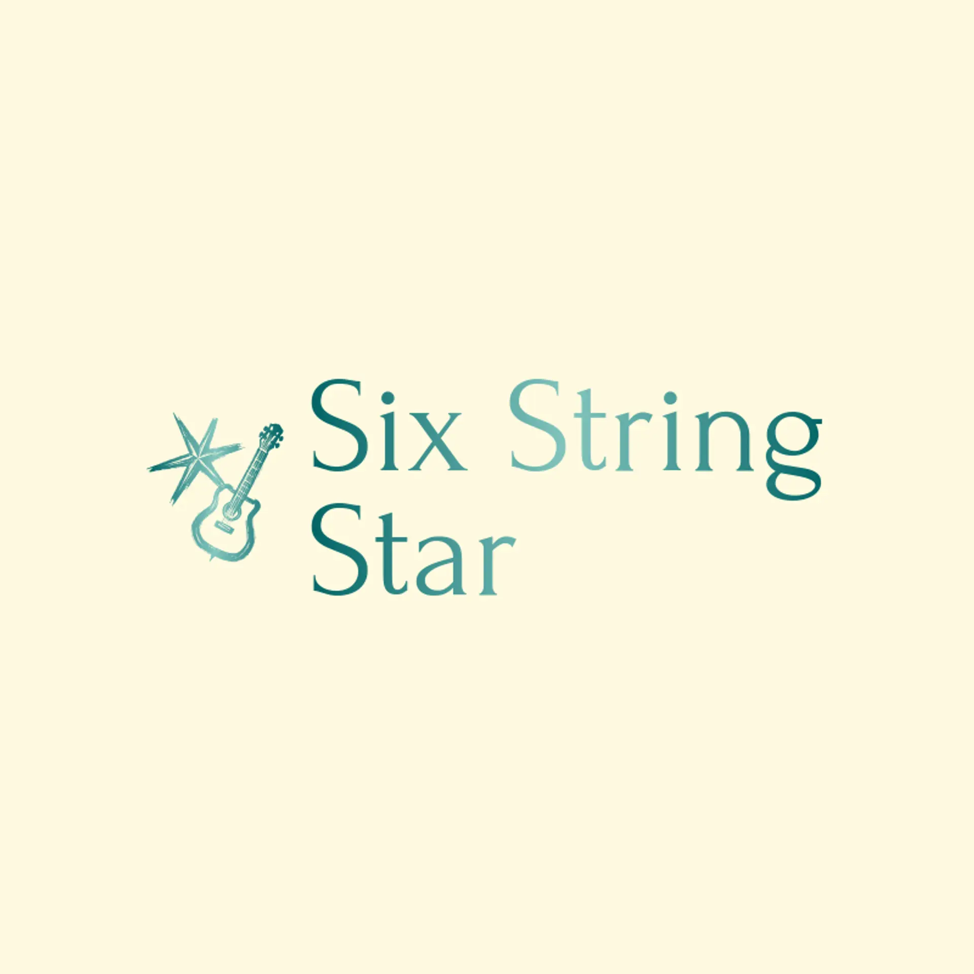 Six String Star logo for guitar