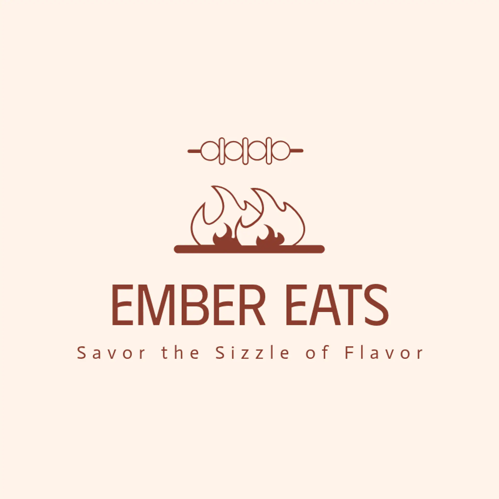 Ember Eats logo for bbq restaurant