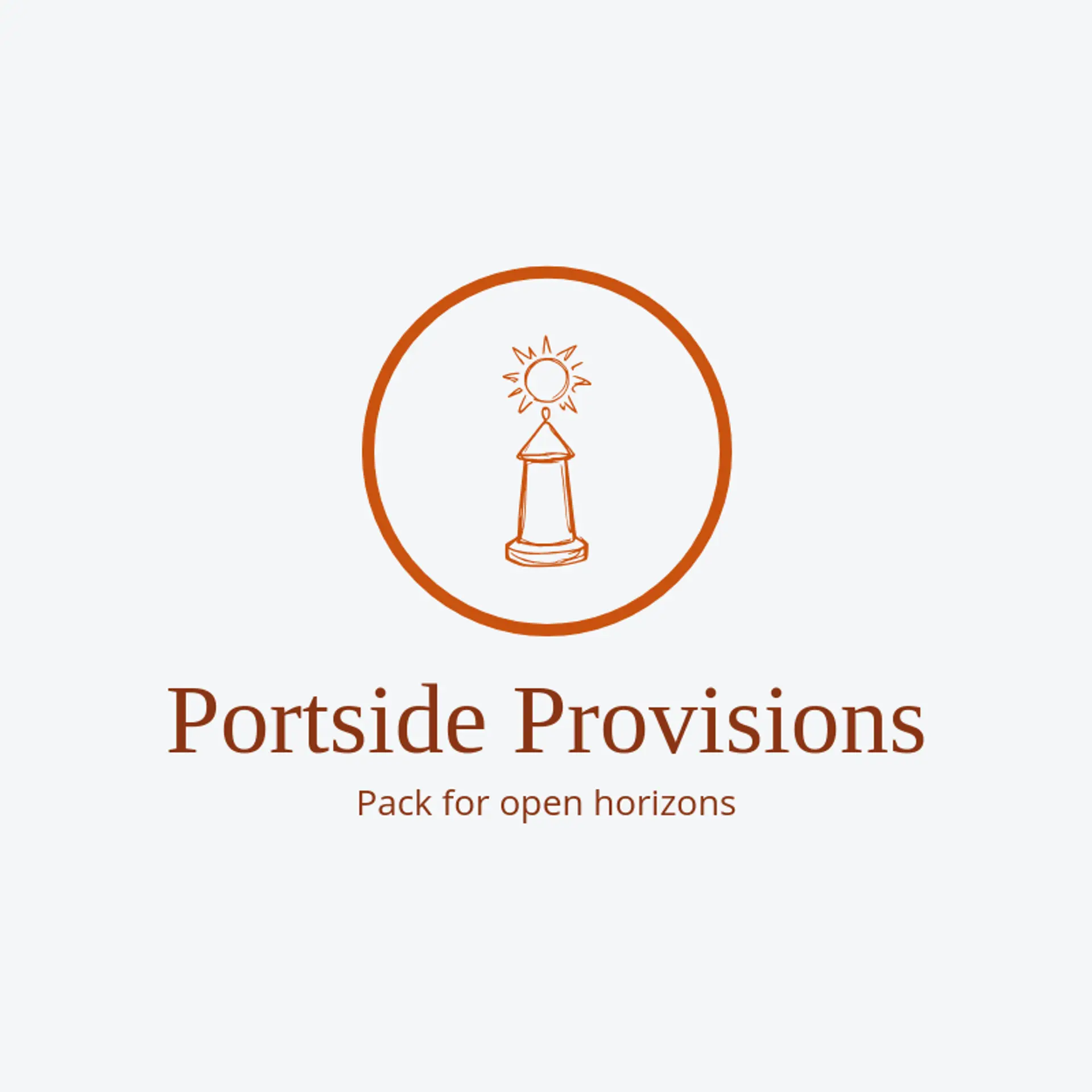 Portside Provisions logo for nautical