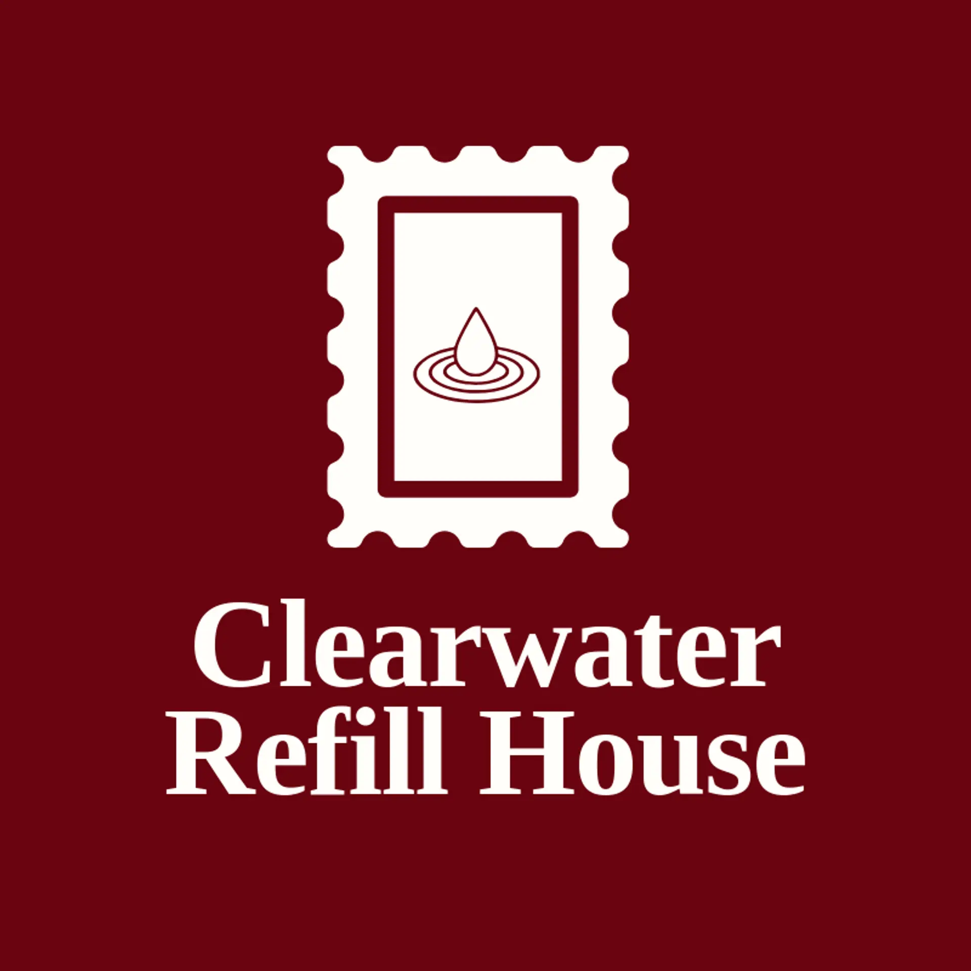 Clearwater Refill House logo for sustainability