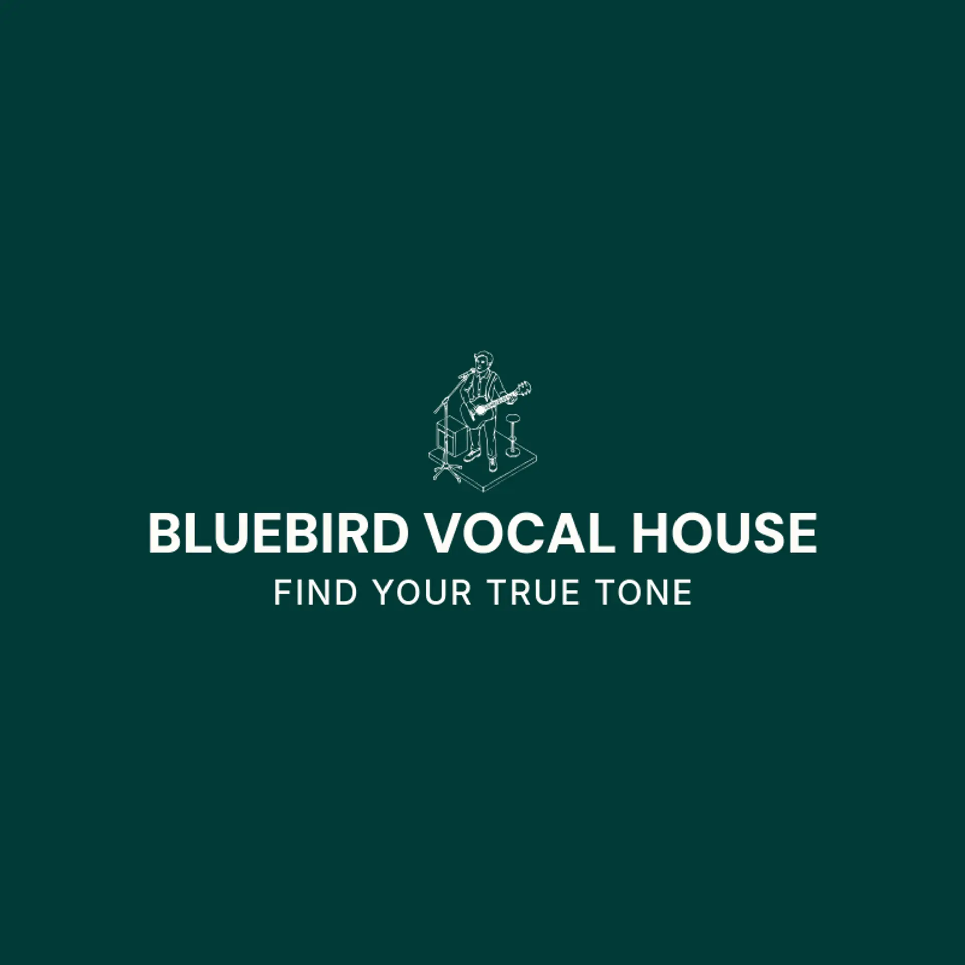 Bluebird Vocal House logo for singer