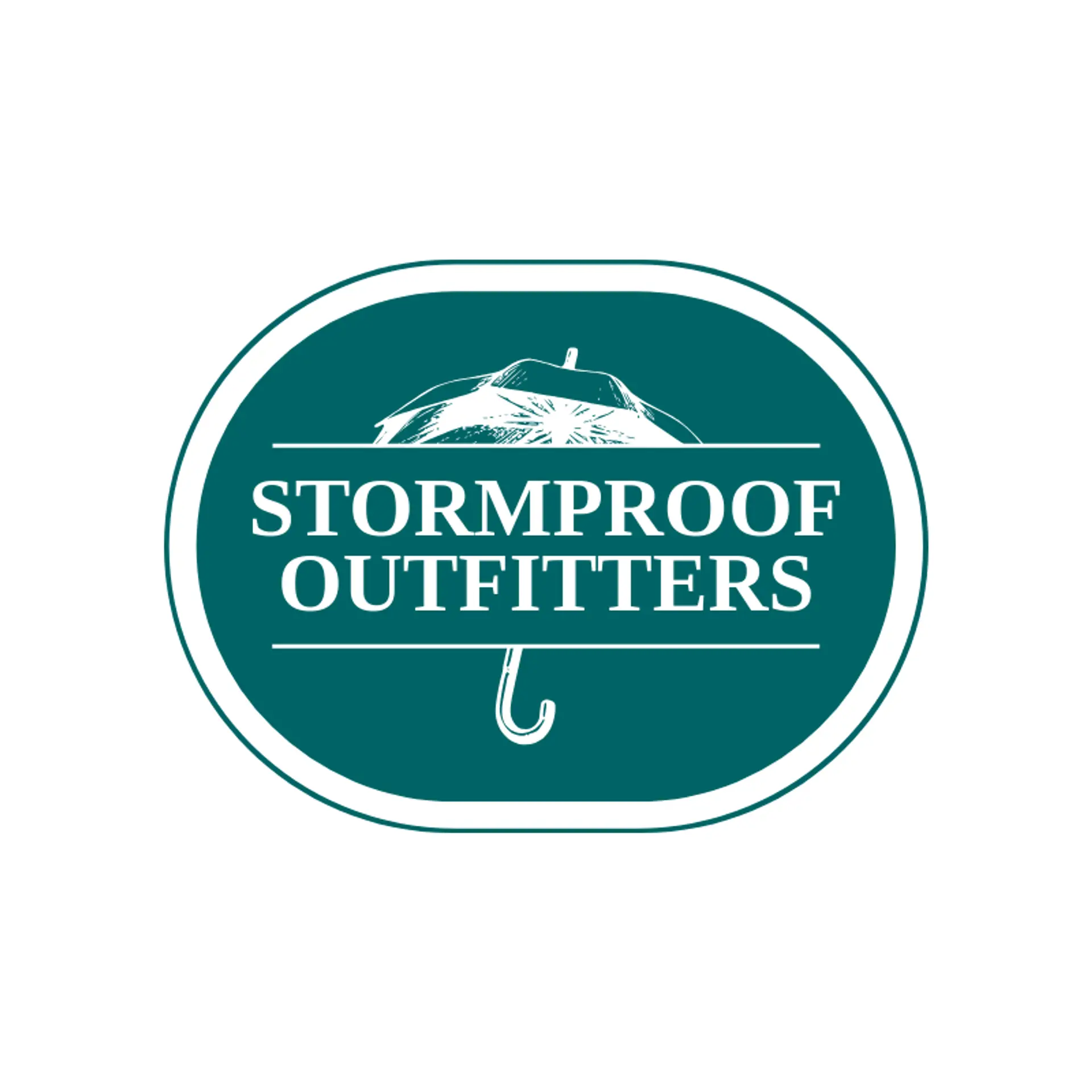 Stormproof Outfitters logo for umbrella