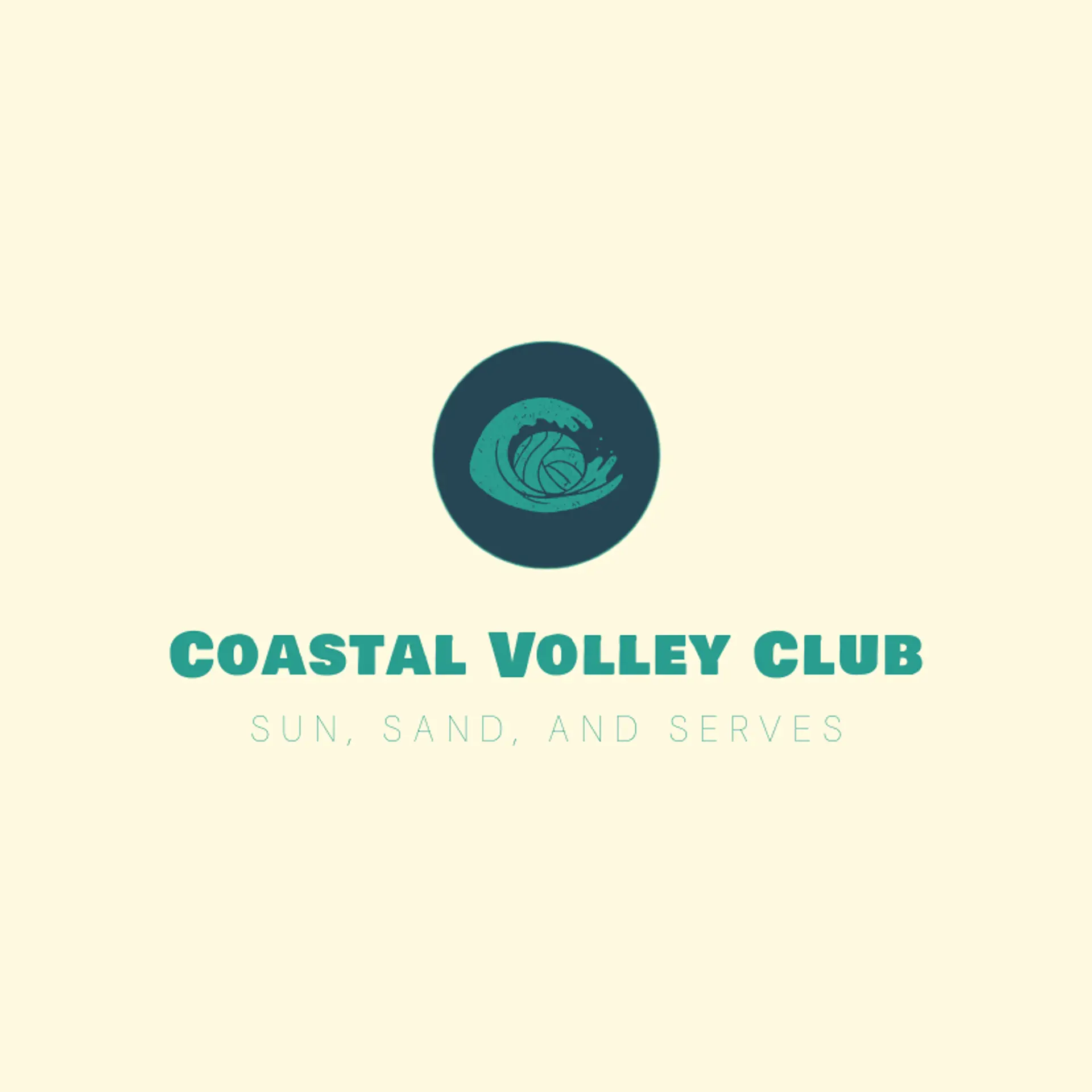 Coastal Volley Club logo for volleyball