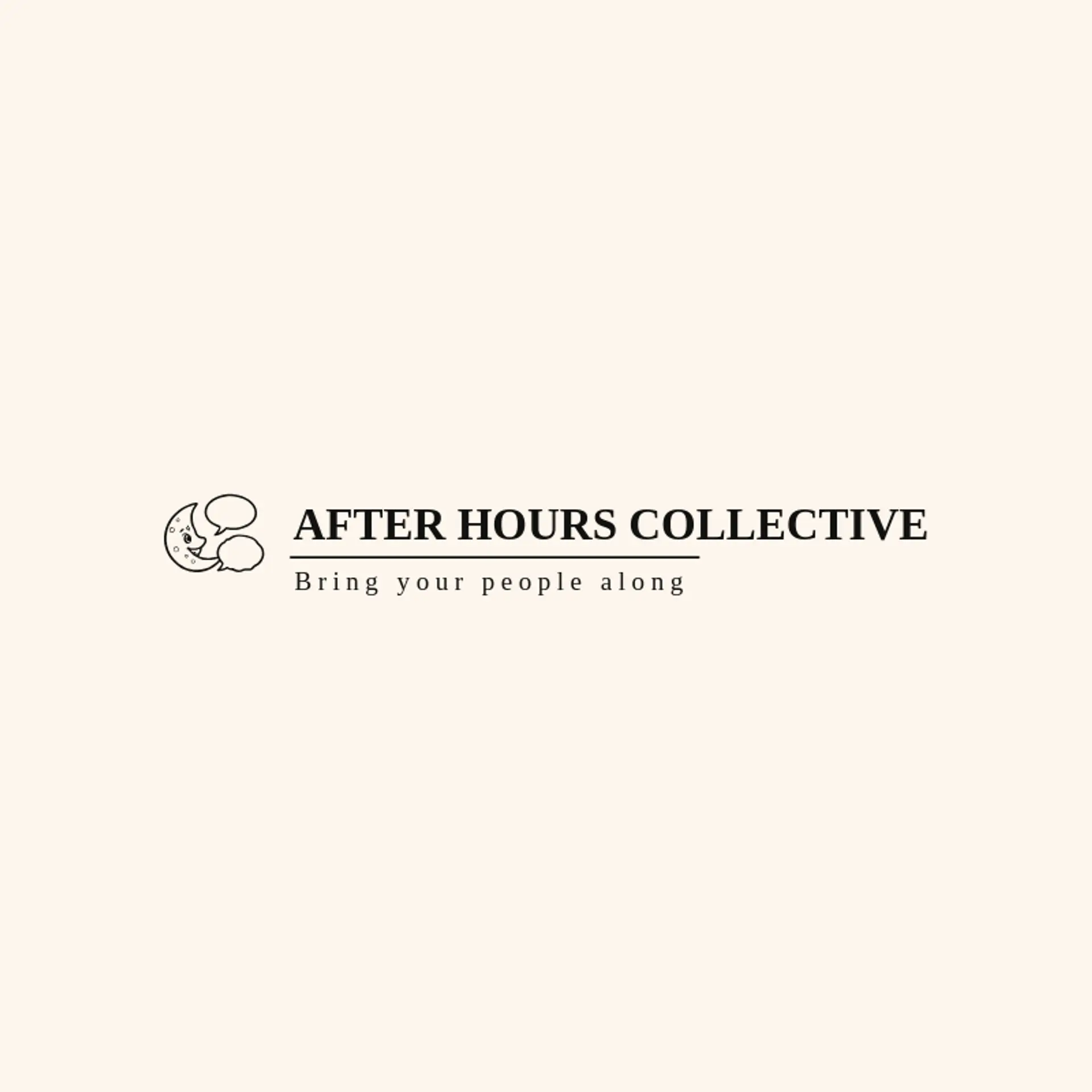 After Hours Collective logo for social club