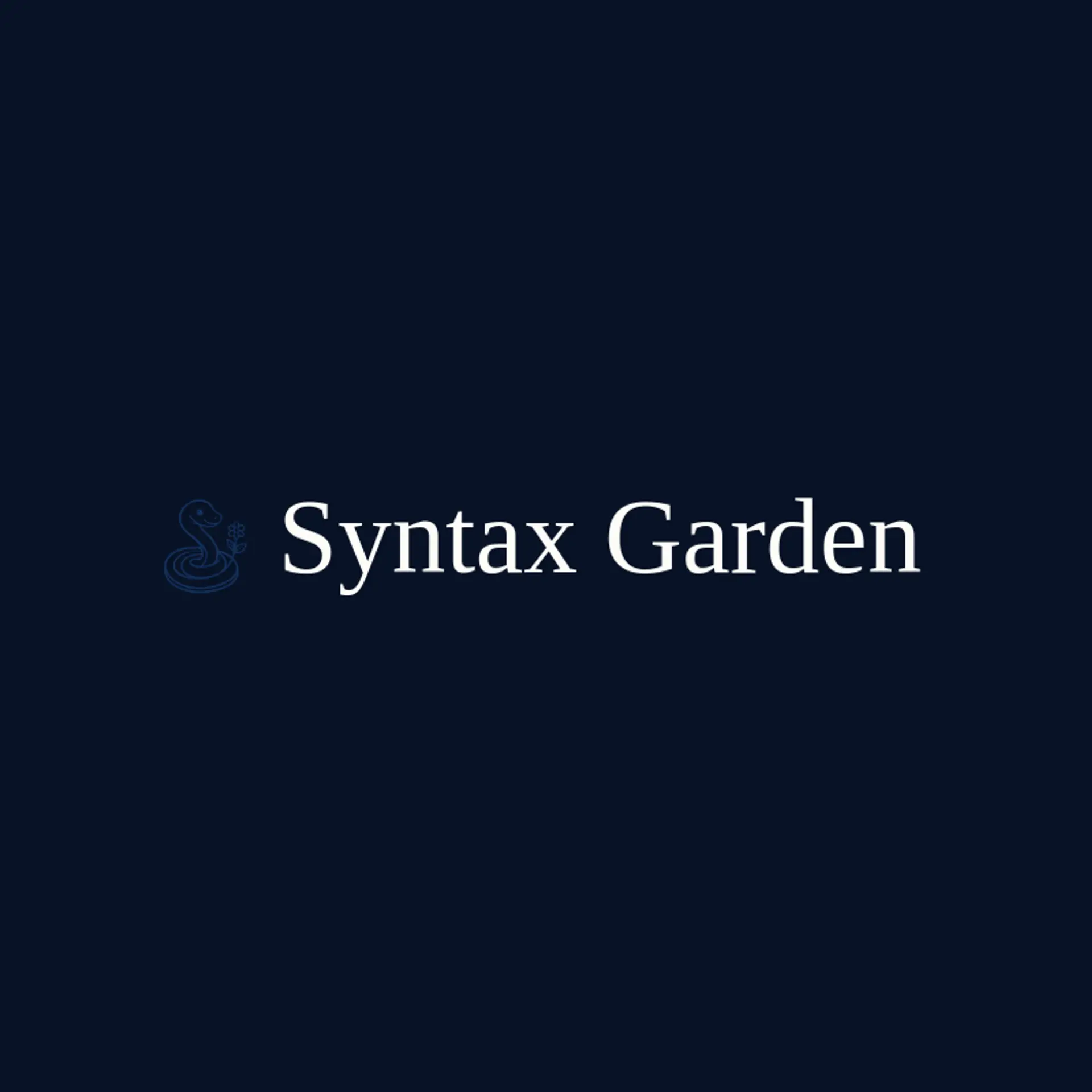 Syntax Garden logo for python