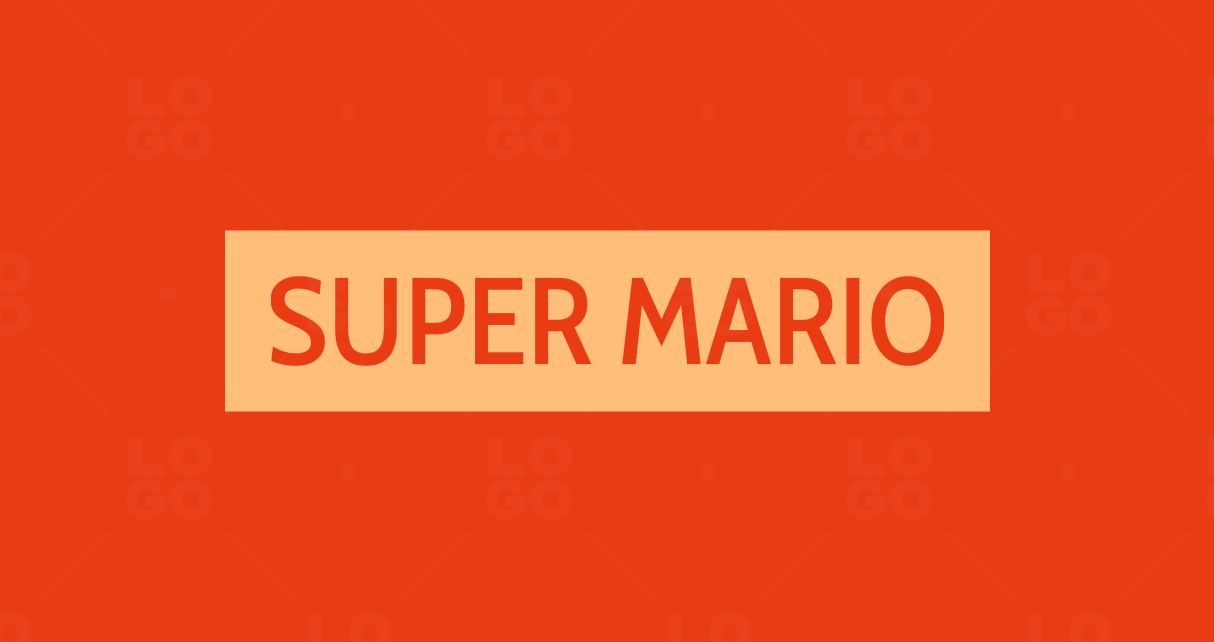 Super Mario logo variation