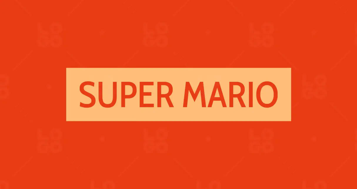 Super Mario logo variation