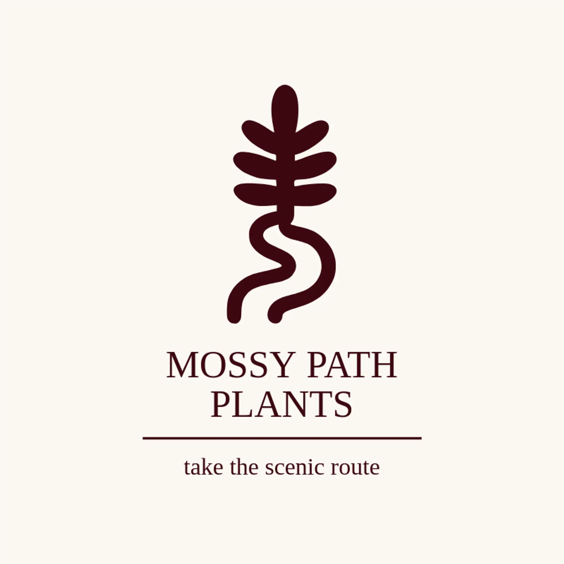 Mossy Path Plants logo for fern